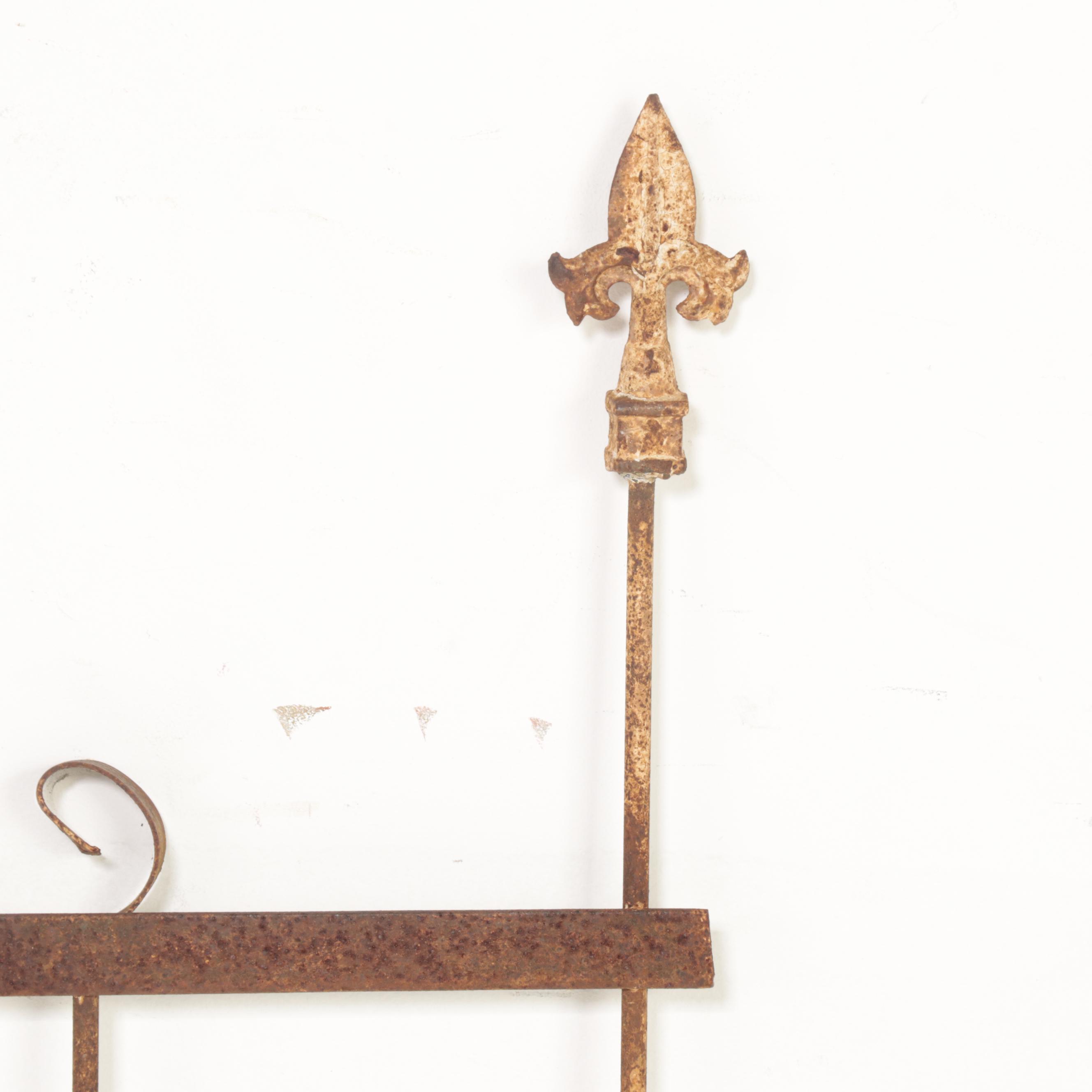 Late Victorian Wrought Iron Fence Decoration Salvage