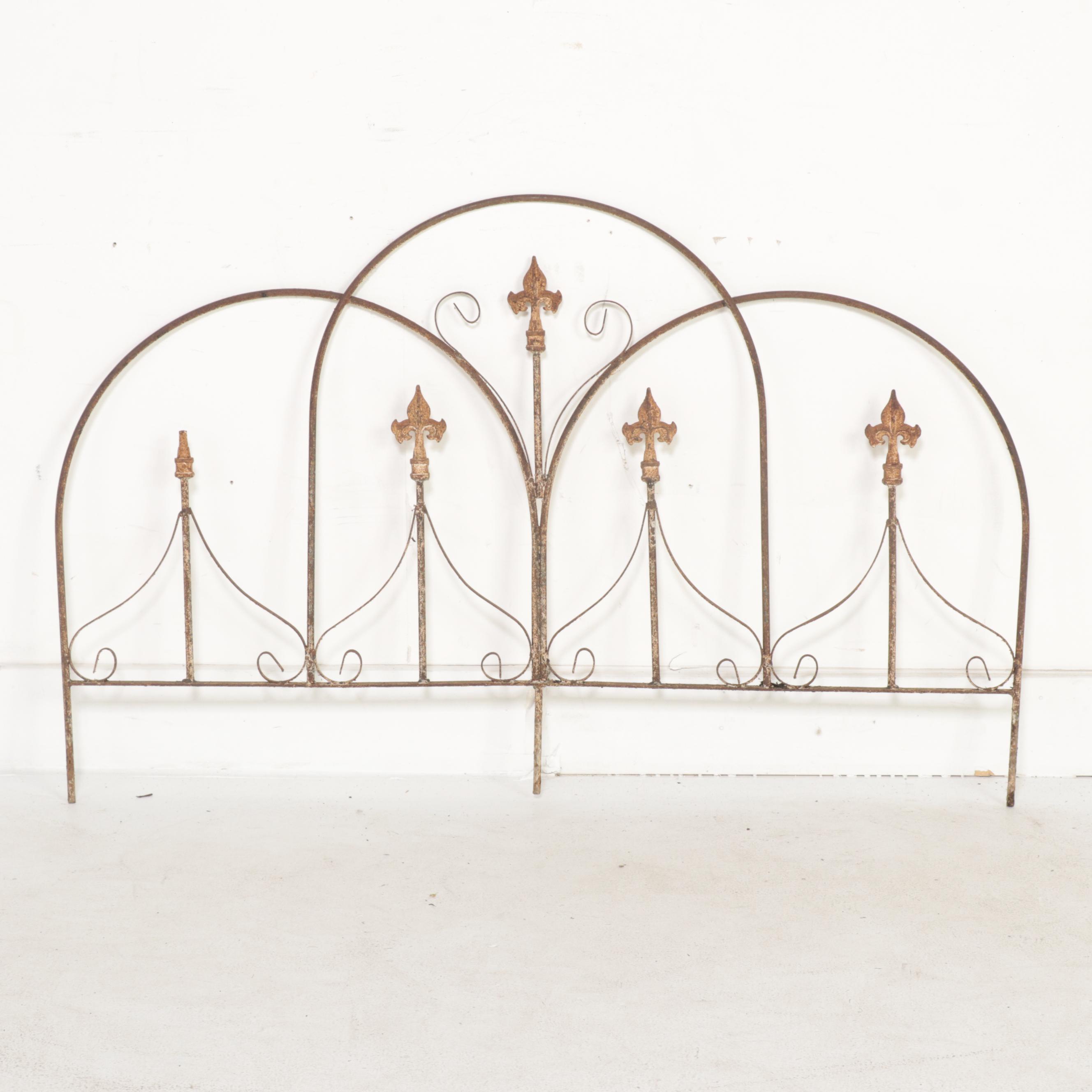 Late Victorian Wrought Iron Fence Decoration Salvage