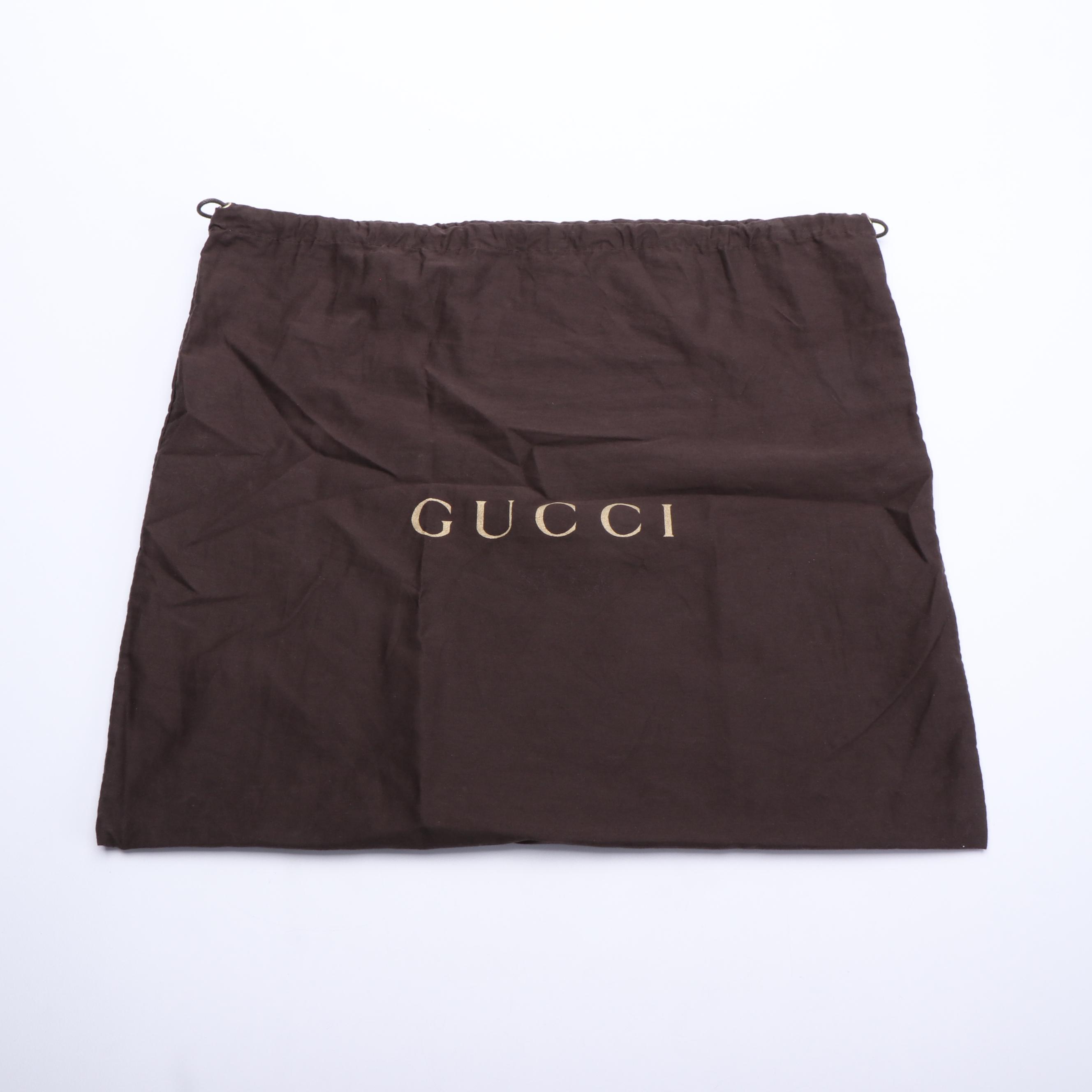 Gucci Bamboo Fringe Clutch Bag in Light Blue Textured Leather