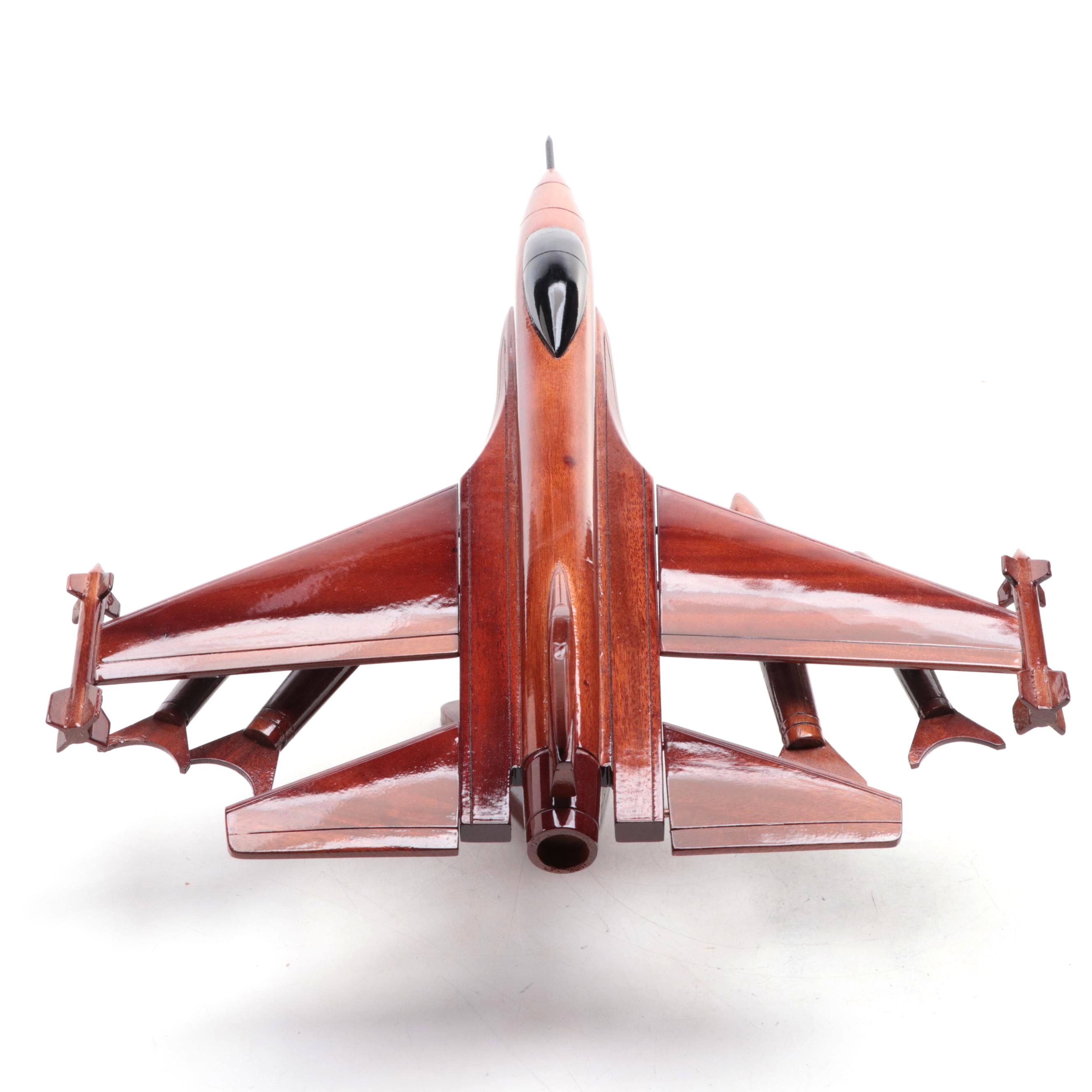 Wooden F-16 Fighting Falcon Figurine