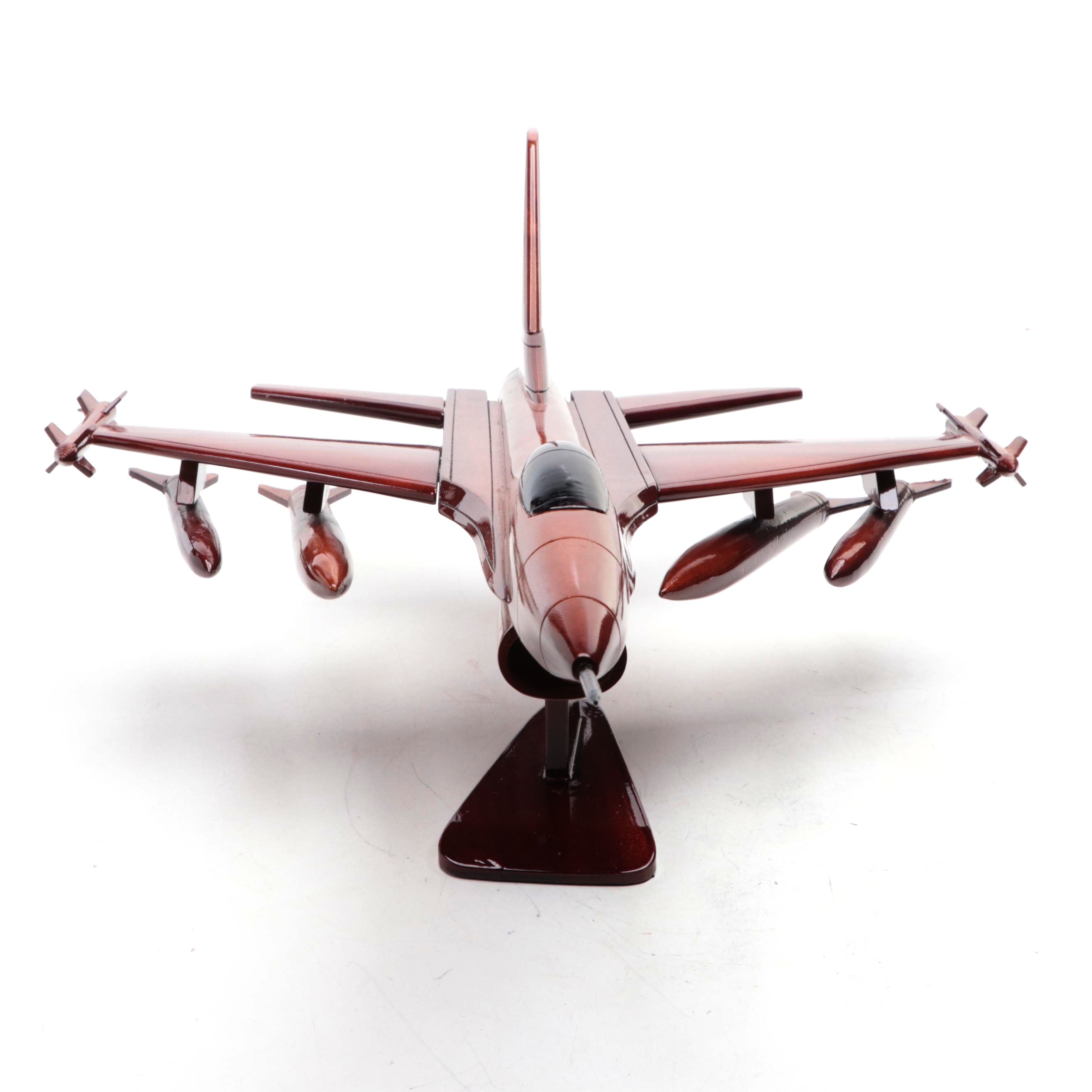 Wooden F-16 Fighting Falcon Figurine