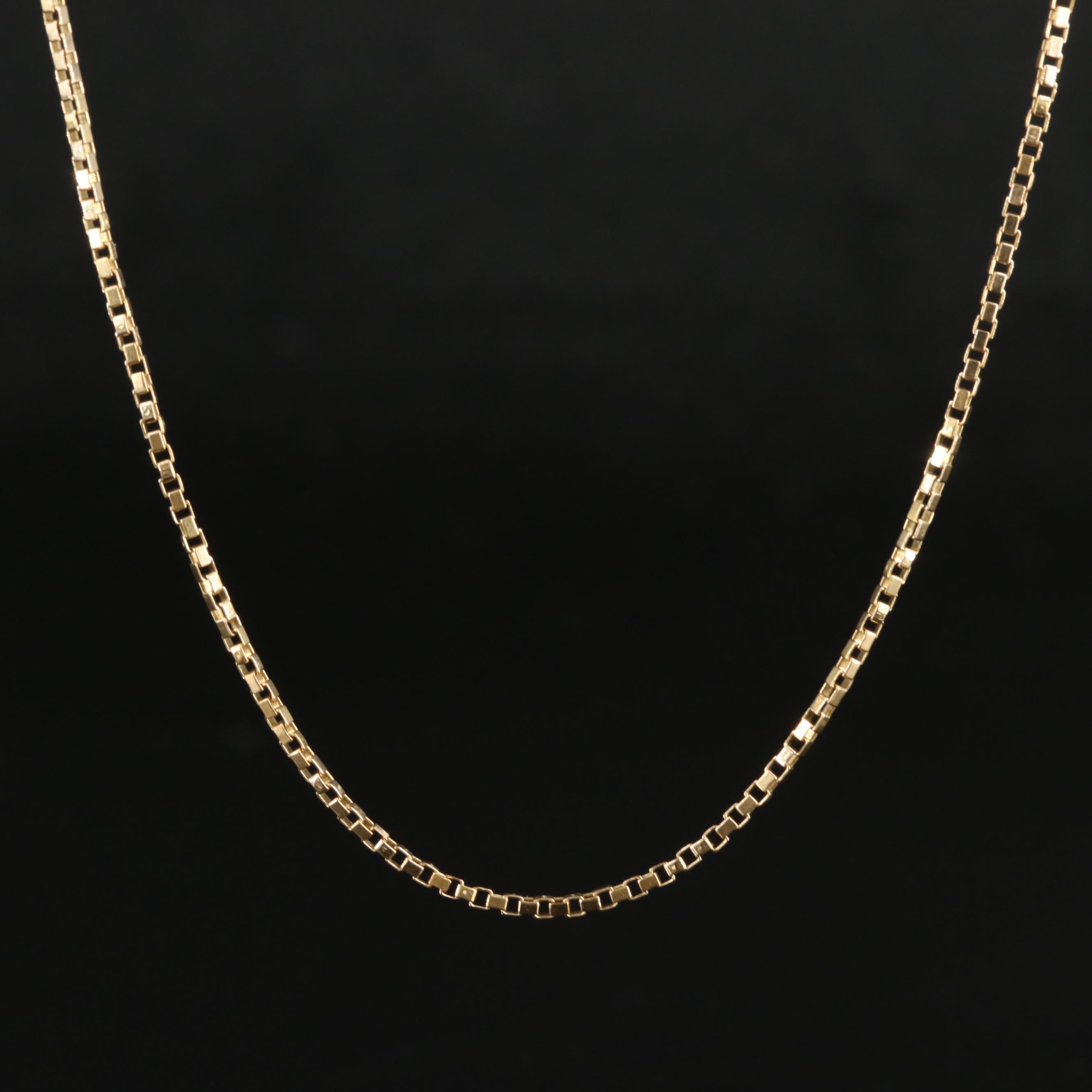18K Box Chain Necklace