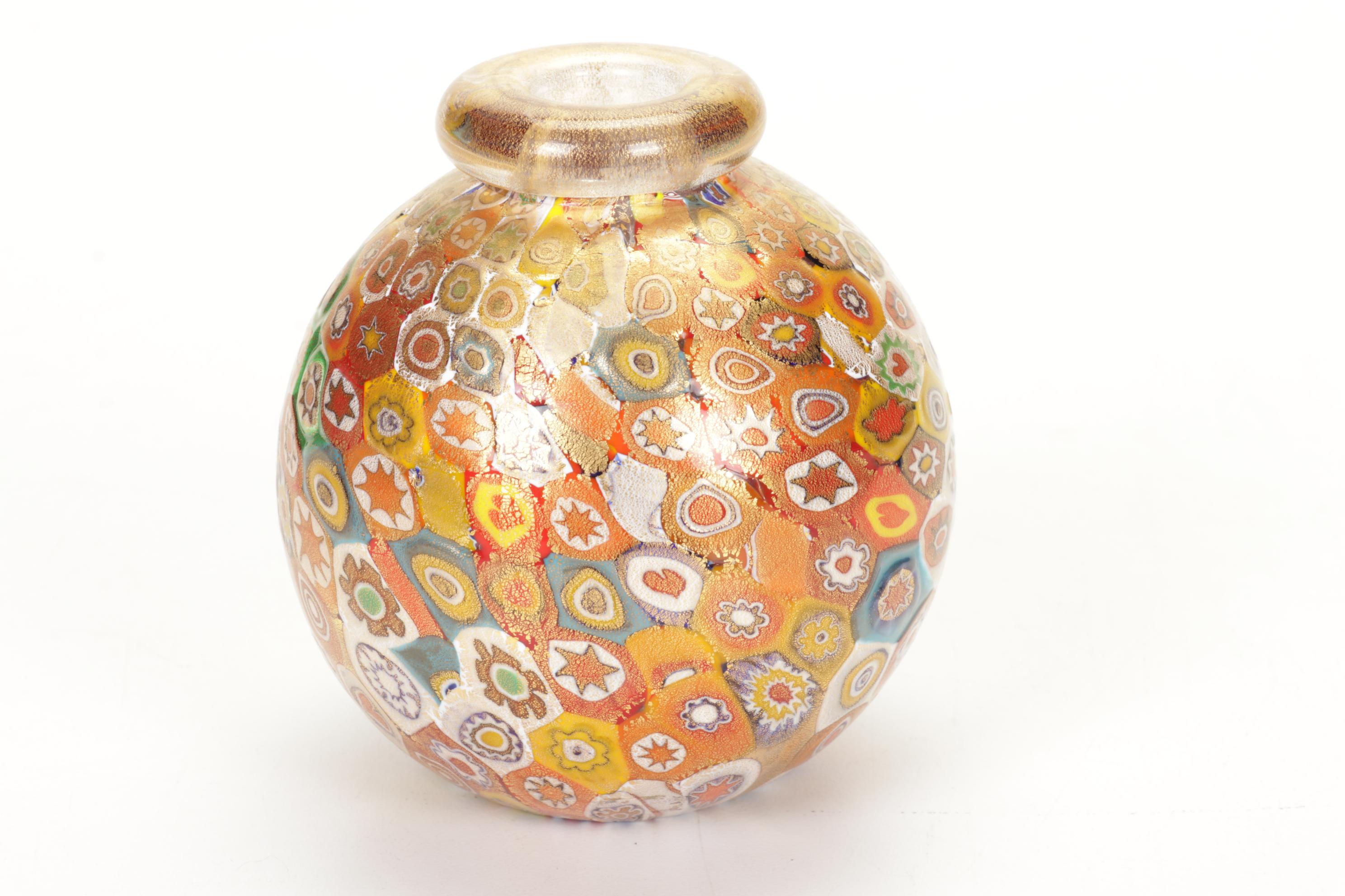 Jack Pine Studio Glass Pumpkin, Gambaro & Poggi Millefiori Vase and More
