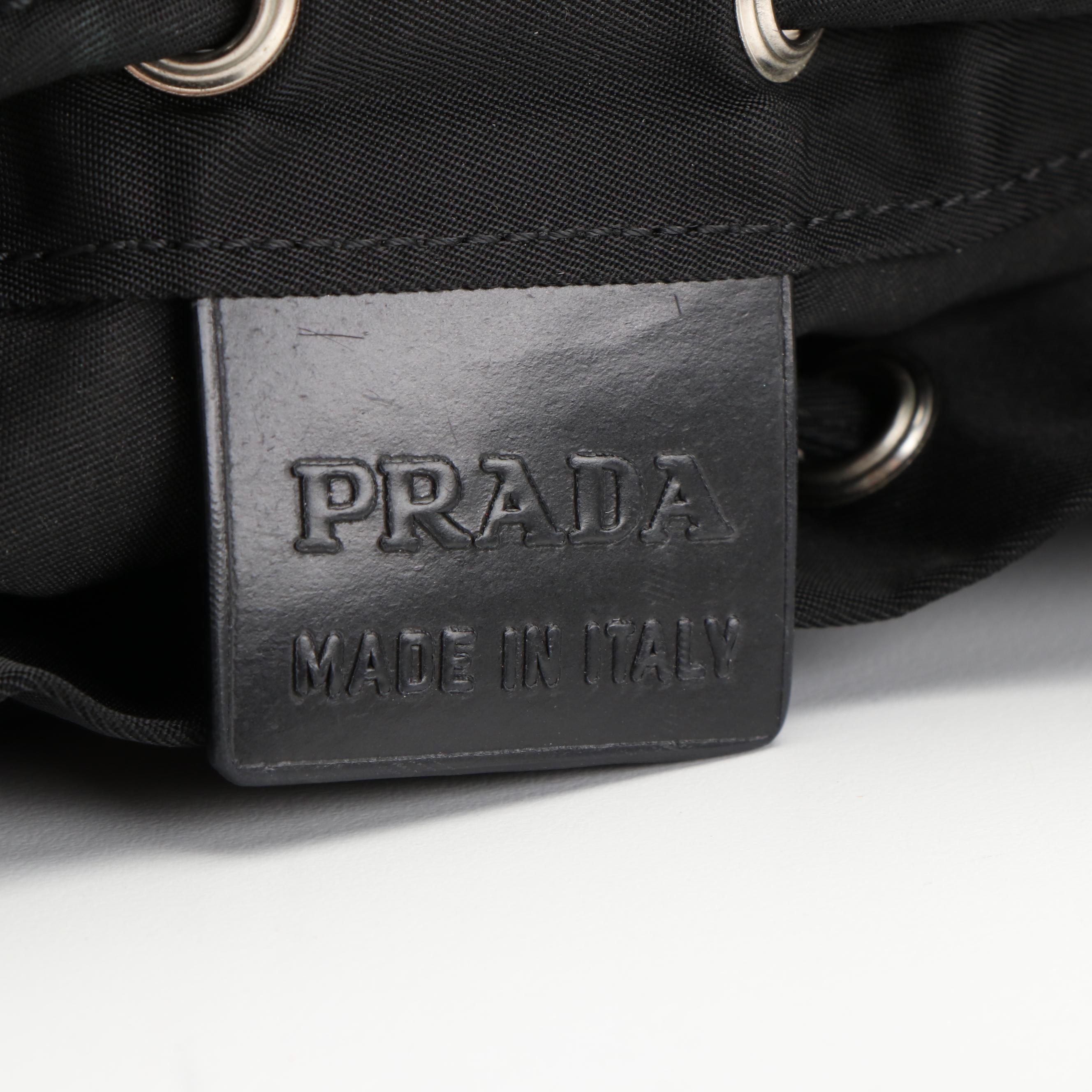 Prada Pouch Purse in Black Nylon