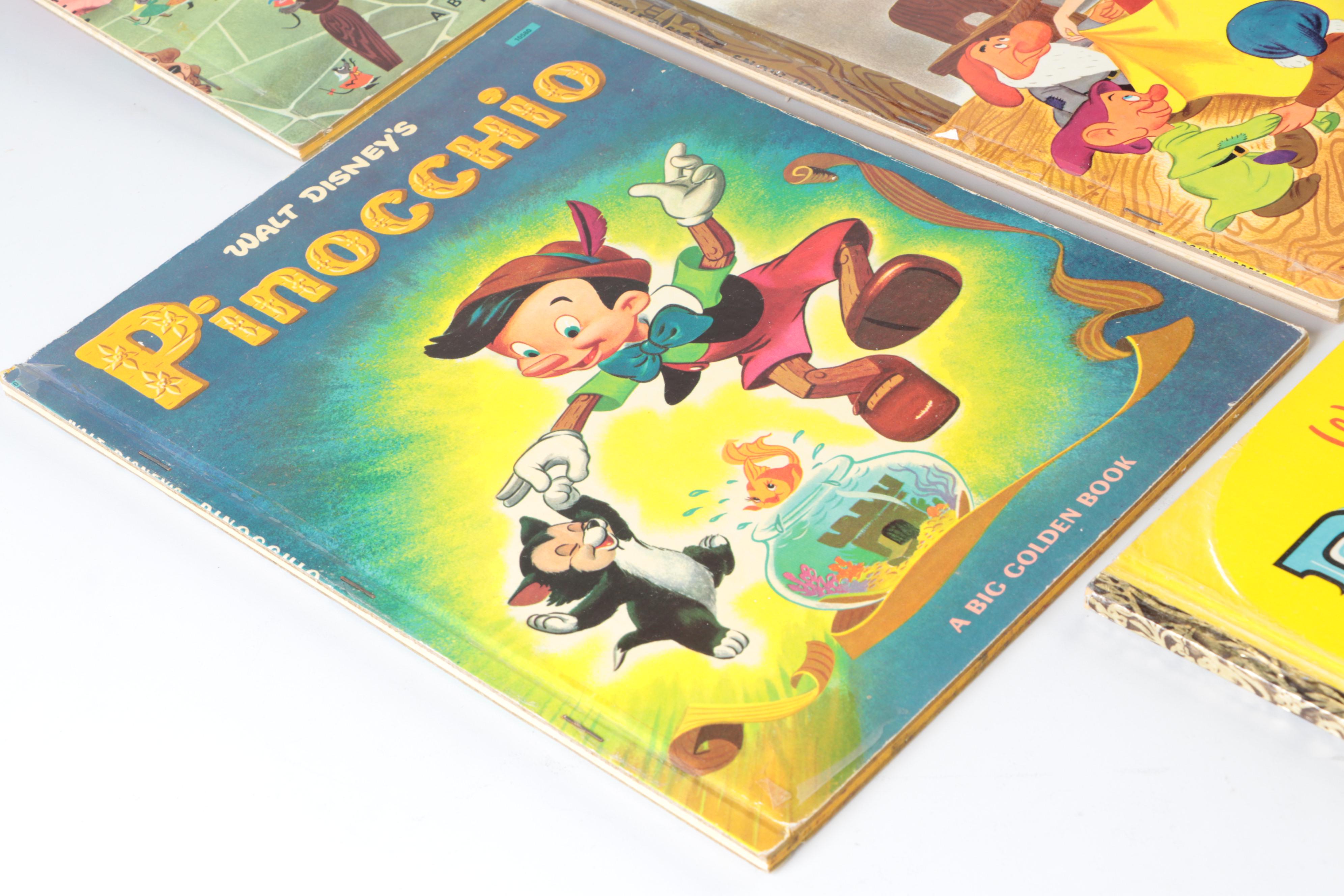 "Cinderella," "Bambi," and More Walt Disney Big Golden Books, Mid-20th Century