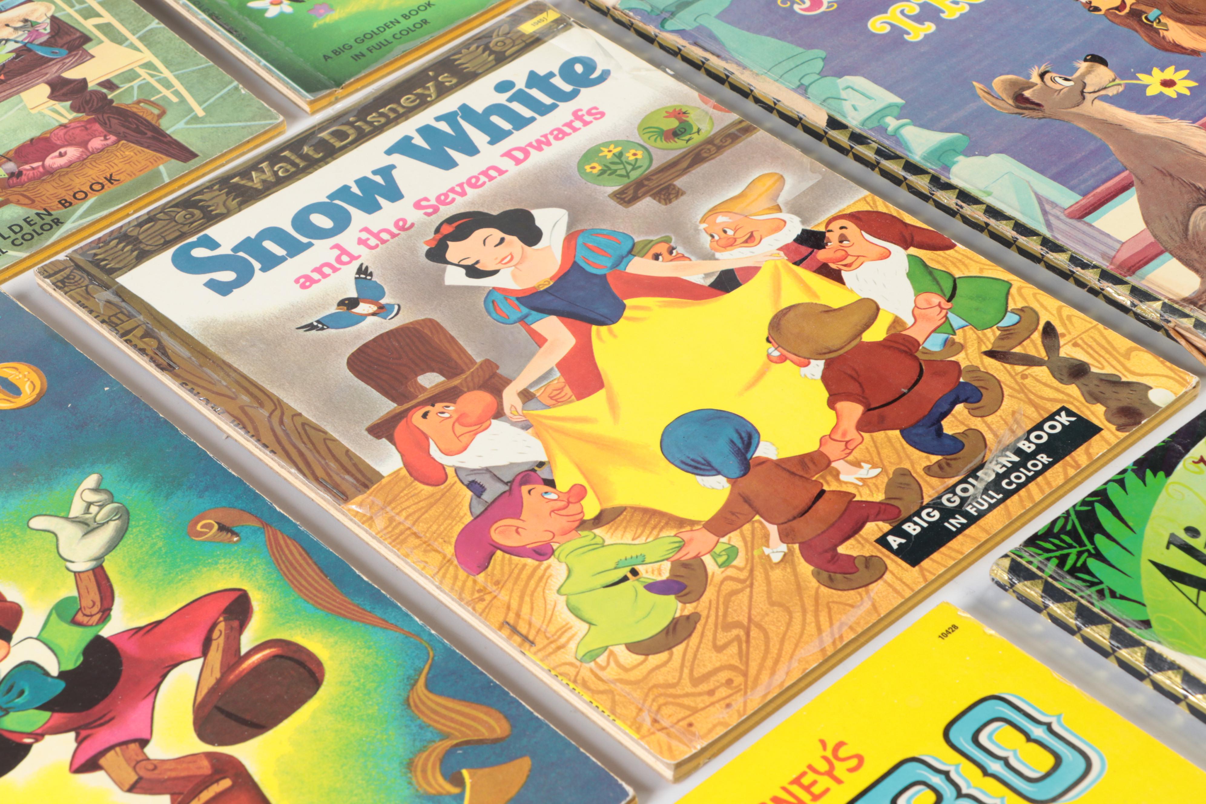 "Cinderella," "Bambi," and More Walt Disney Big Golden Books, Mid-20th Century