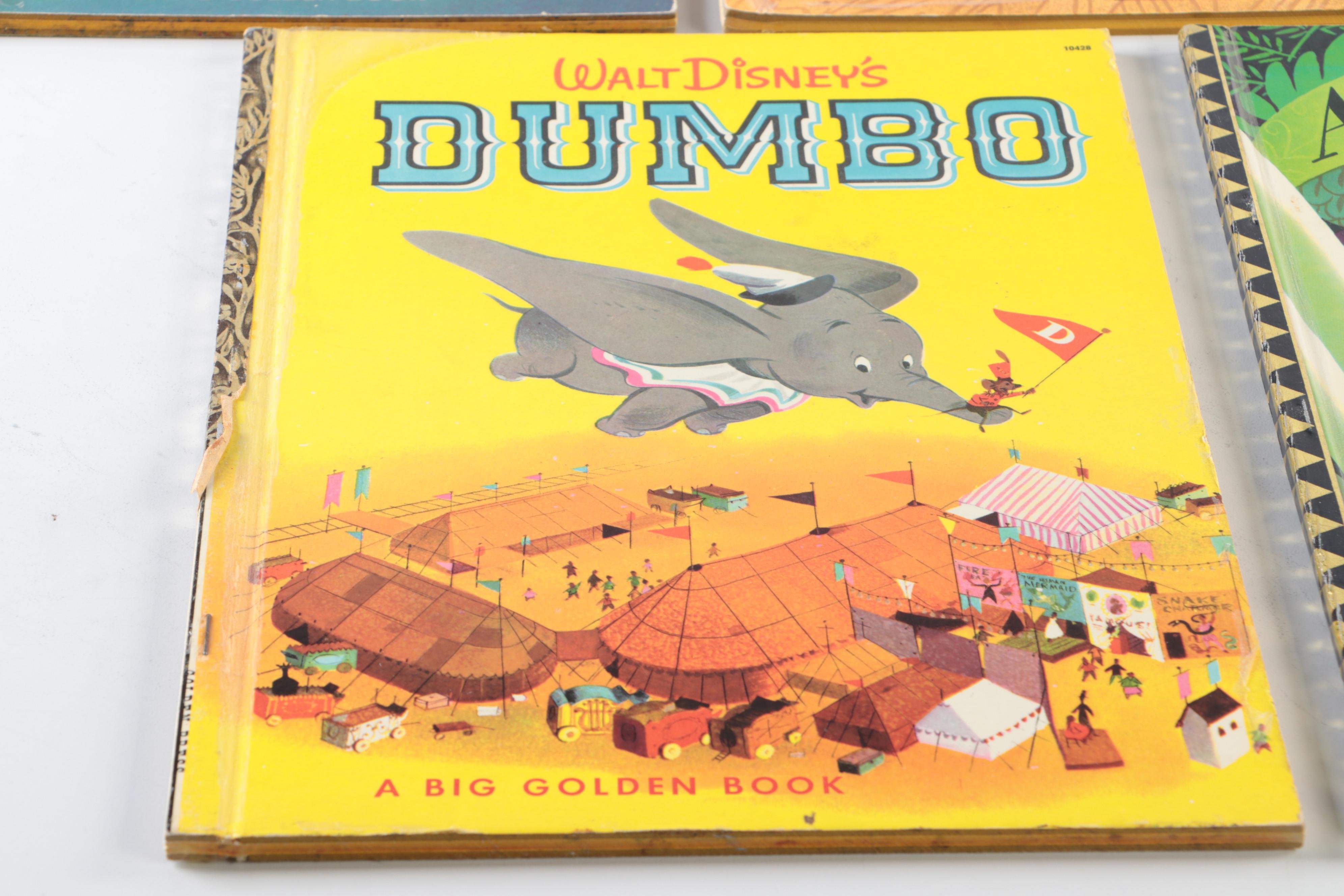 "Cinderella," "Bambi," and More Walt Disney Big Golden Books, Mid-20th Century