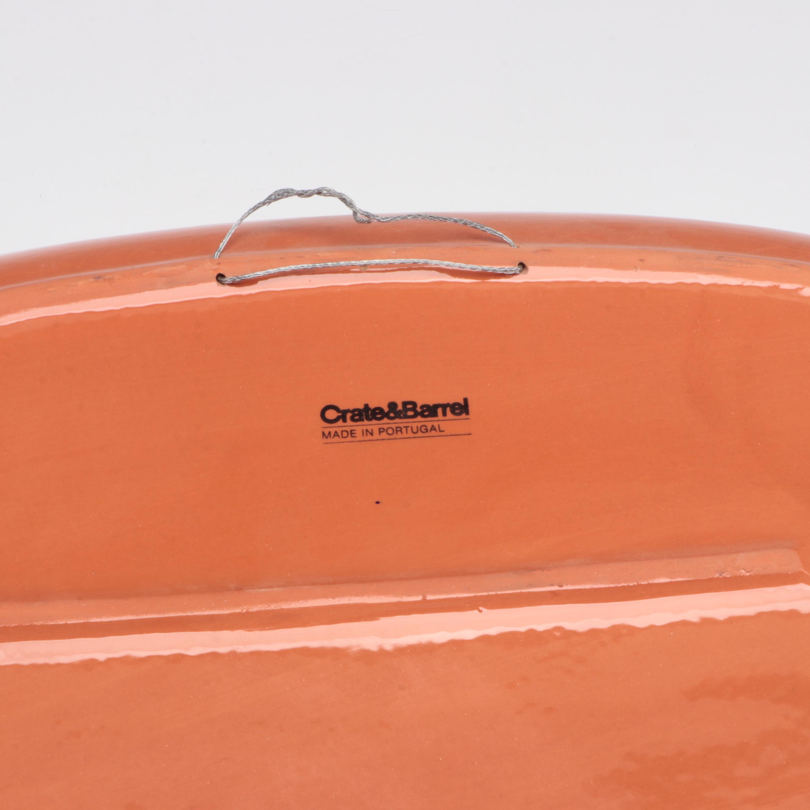 Vietri Turtle Motif Ceramic Platter with McCoy Ceramic Planter and More