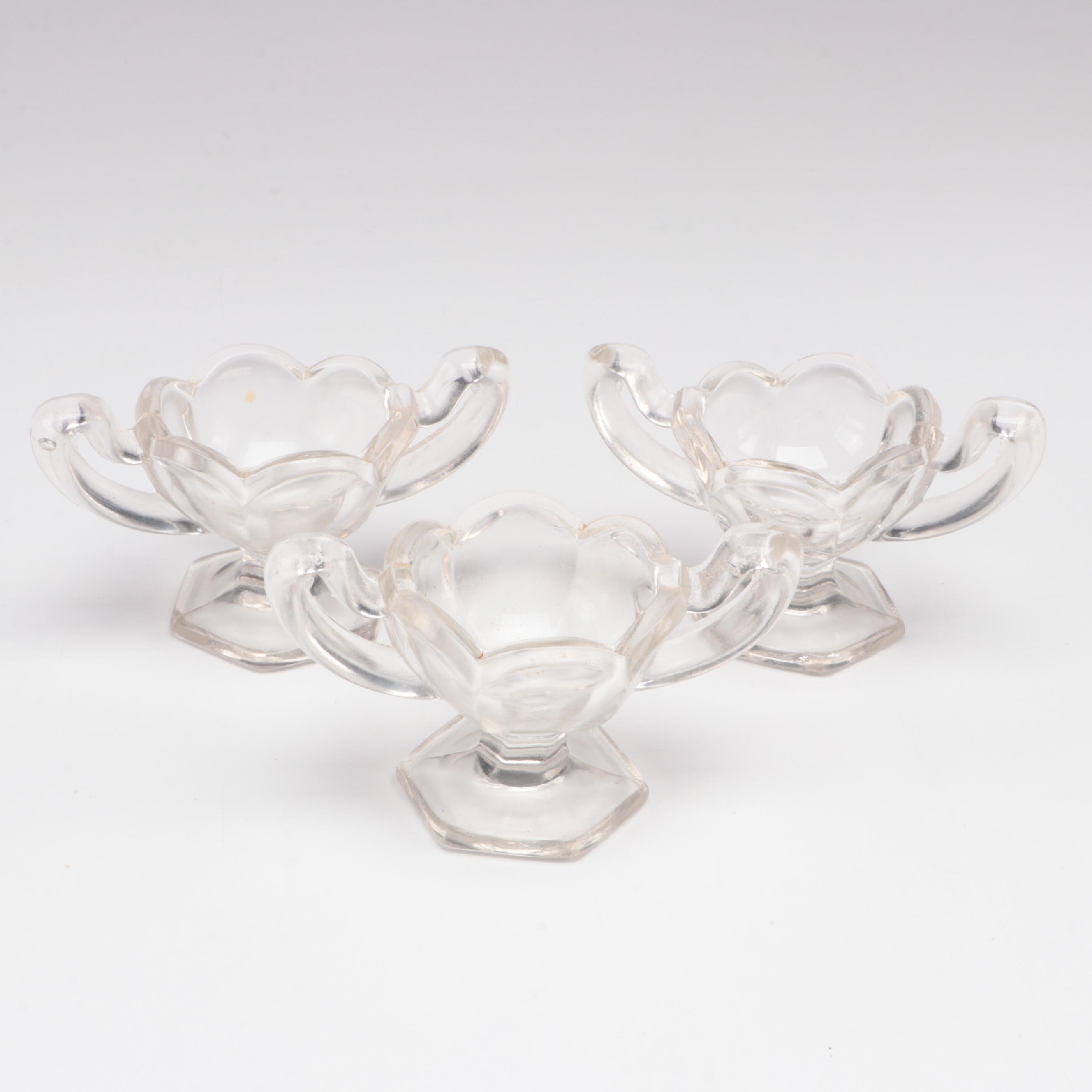 Daisy and Button Dish with Other Glass and Porcelain Salt Cellars and Tableware
