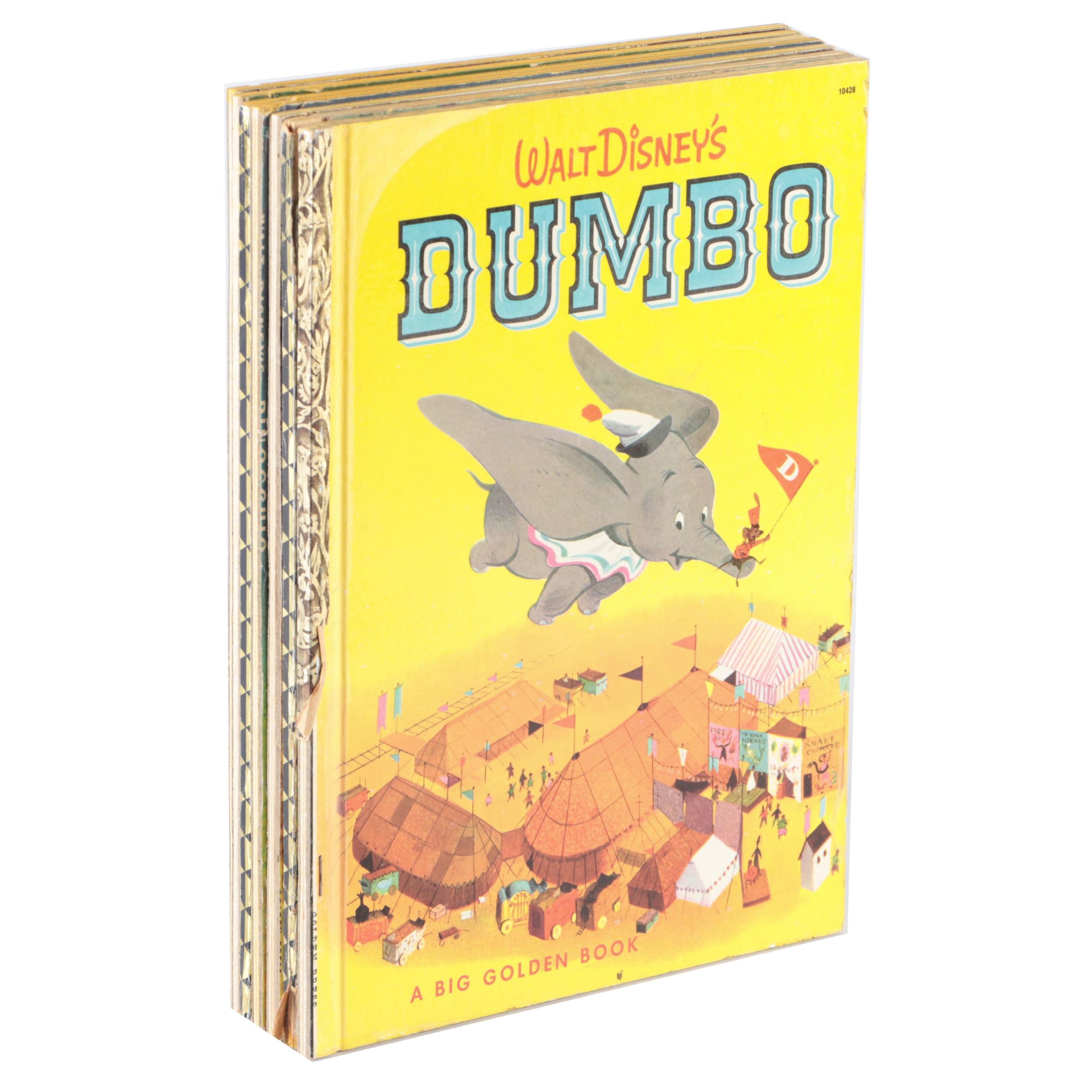 "Cinderella," "Bambi," and More Walt Disney Big Golden Books, Mid-20th Century