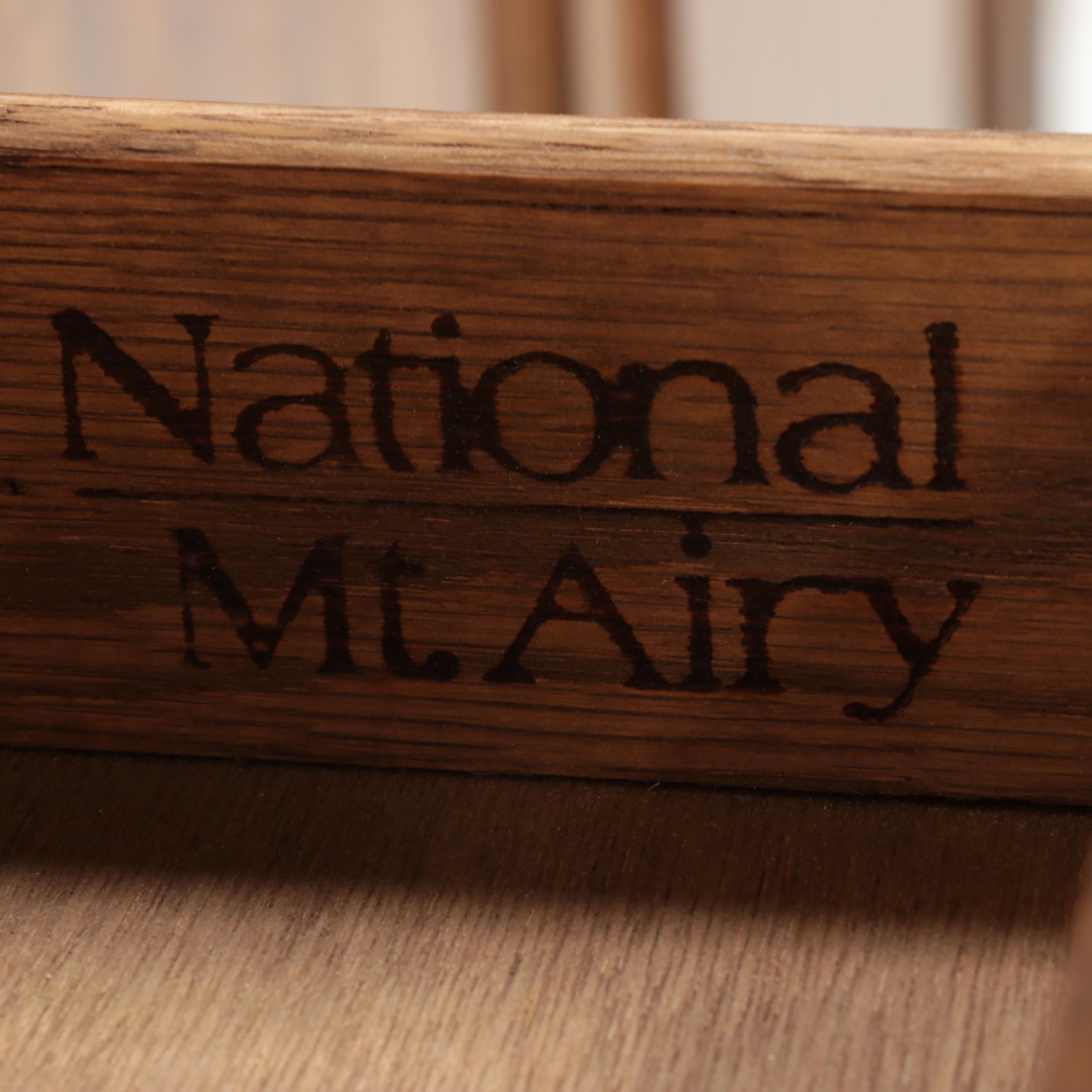 Pair of National / Mt. Airy Louis XV Style Armoires with Bridge Vanity Table