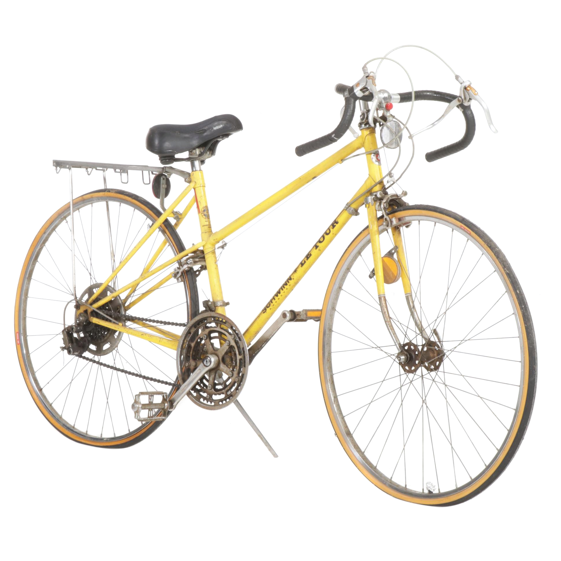 Two Schwinn "Le Tour" Road Bicycles with Rear Cargo Racks, 1970s