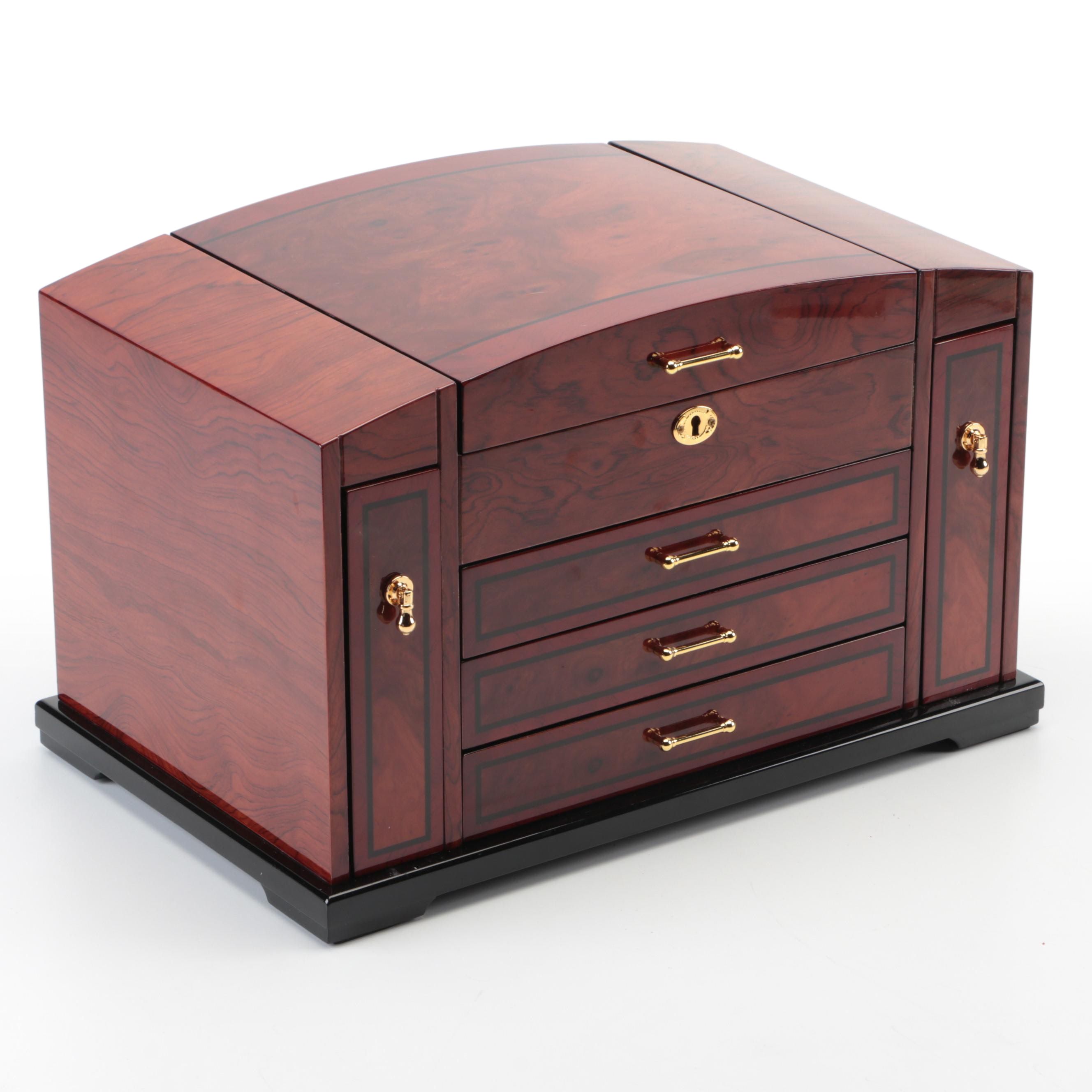 Jere Lacquered Wood Jewelry Box