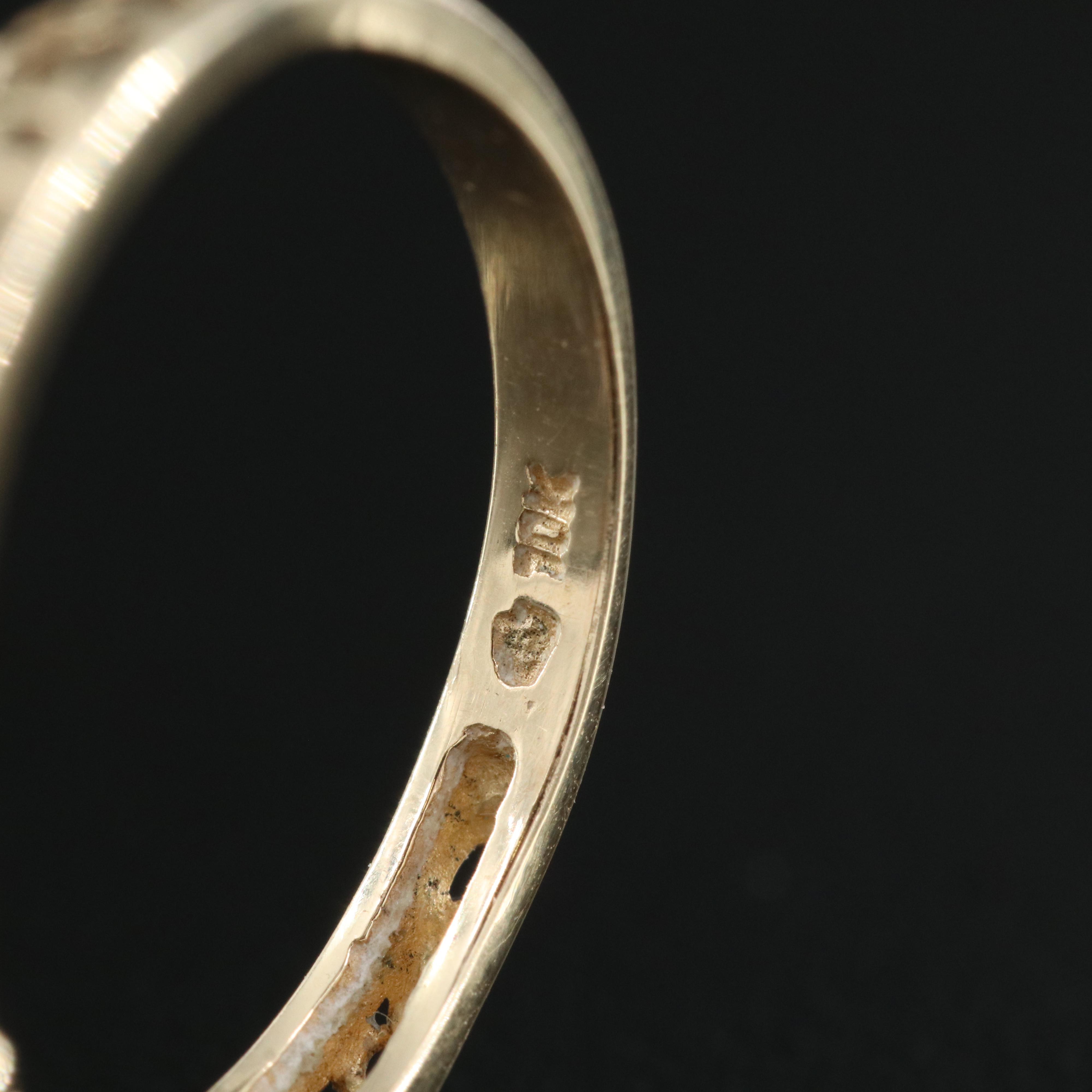 10K Topaz Three Stone Ring