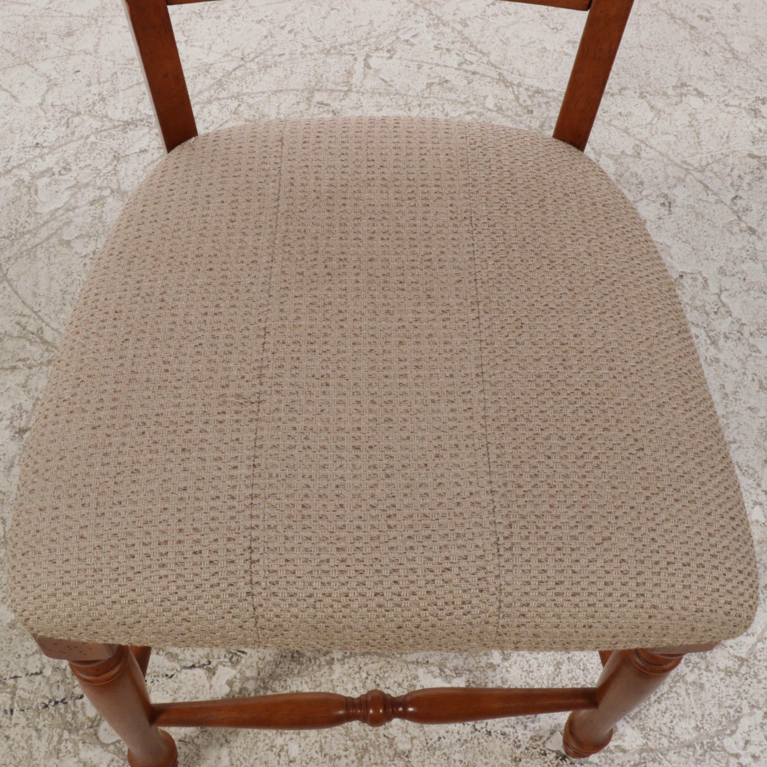 Seven-Piece American Primitive Style Hardwood Dining Set