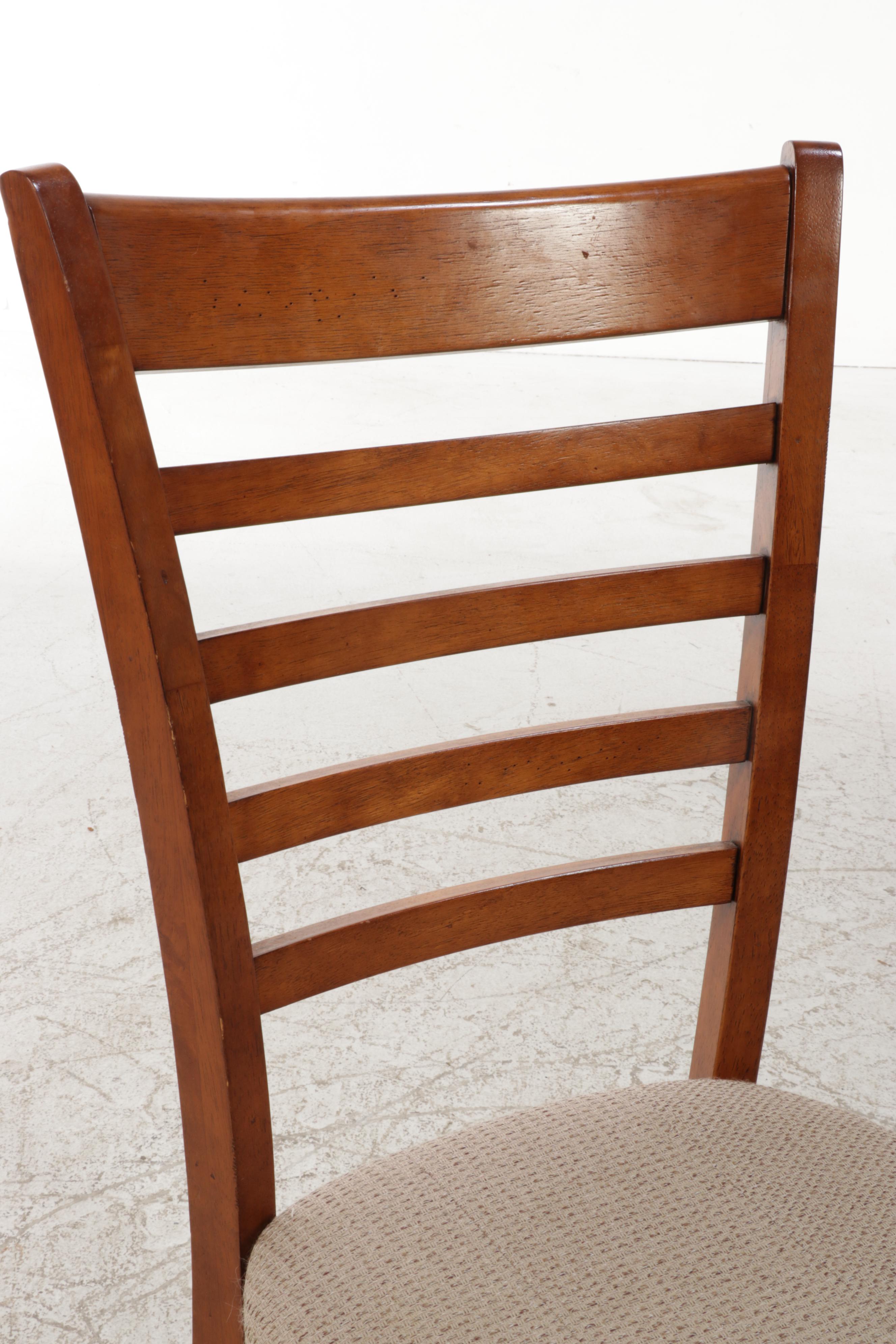 Seven-Piece American Primitive Style Hardwood Dining Set