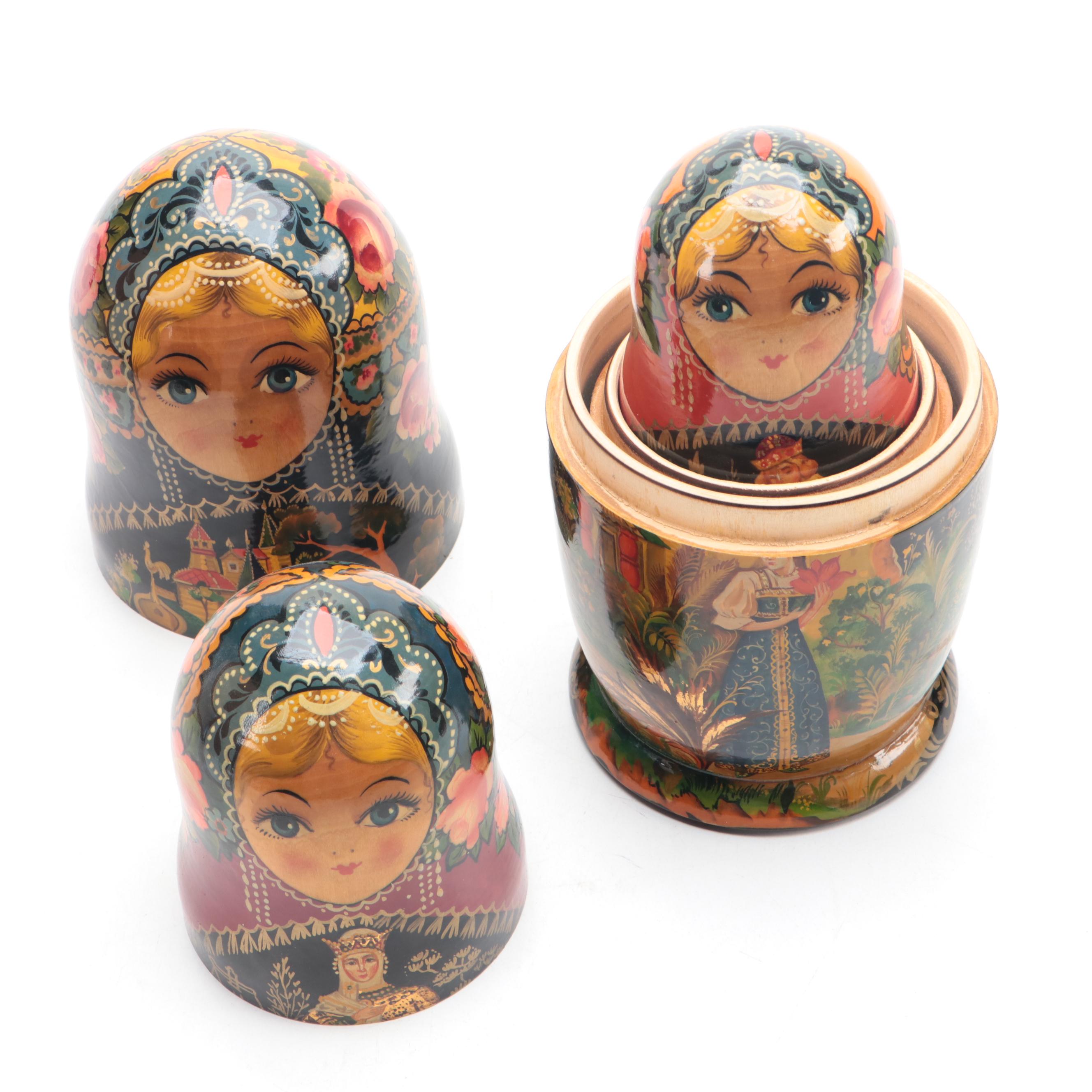 Russian Hand-Painted Matryoshka Doll