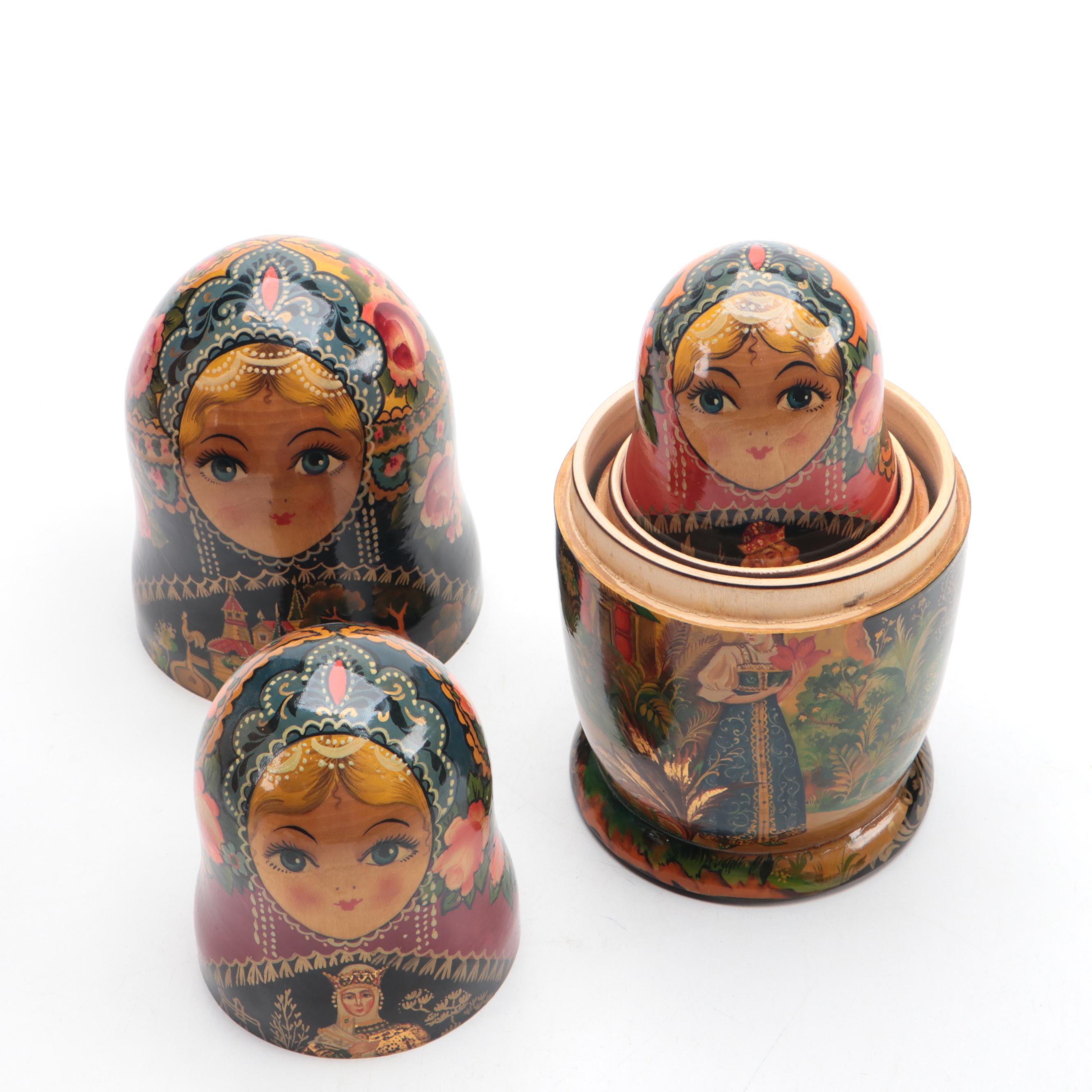 Russian Hand-Painted Matryoshka Doll