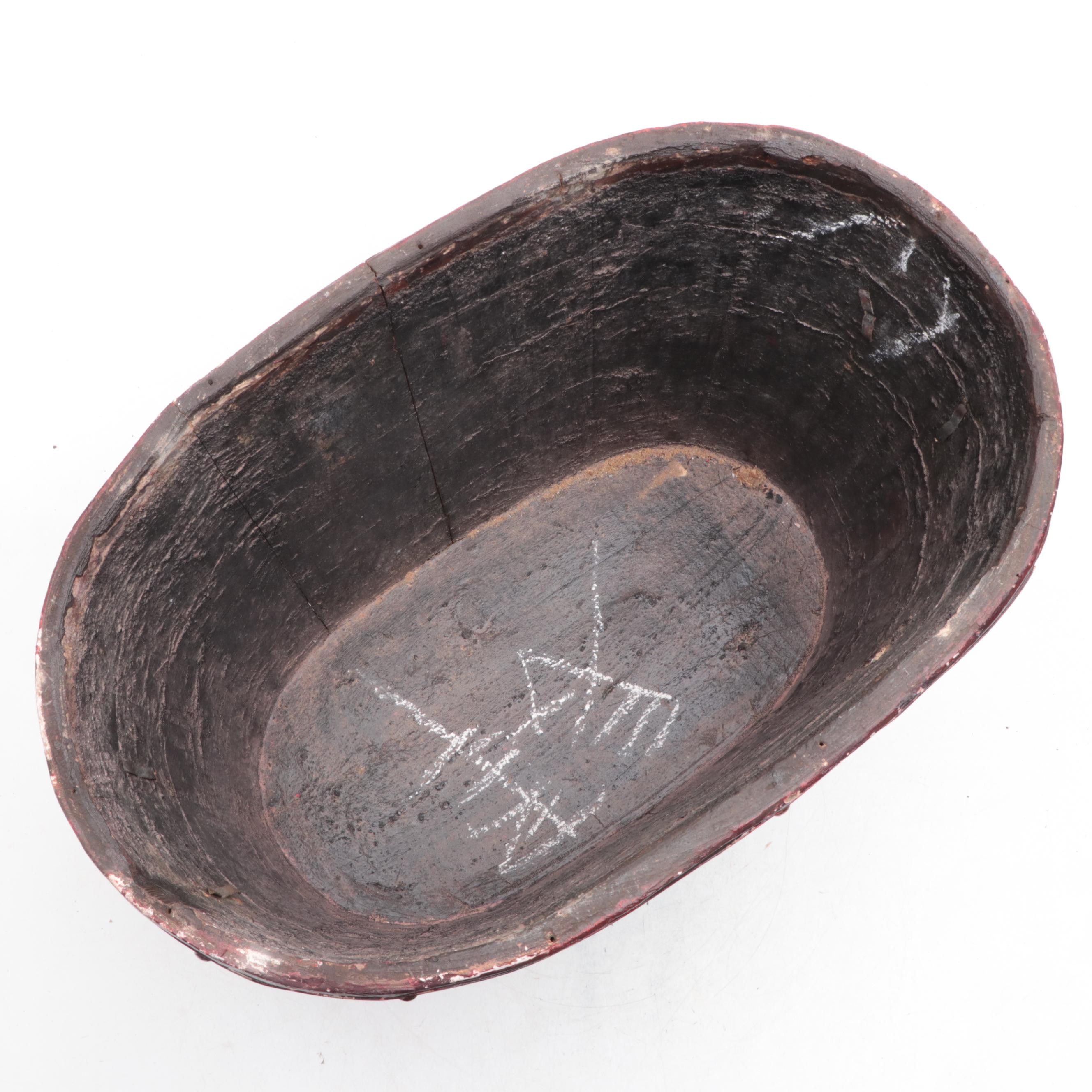 Painted East Asian Storage Box