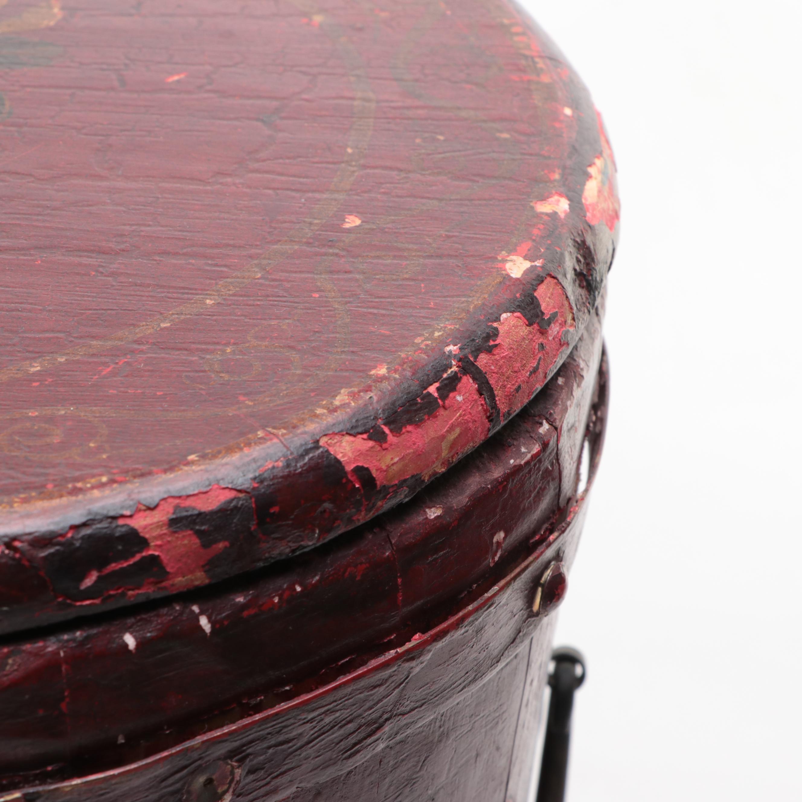 Painted East Asian Storage Box