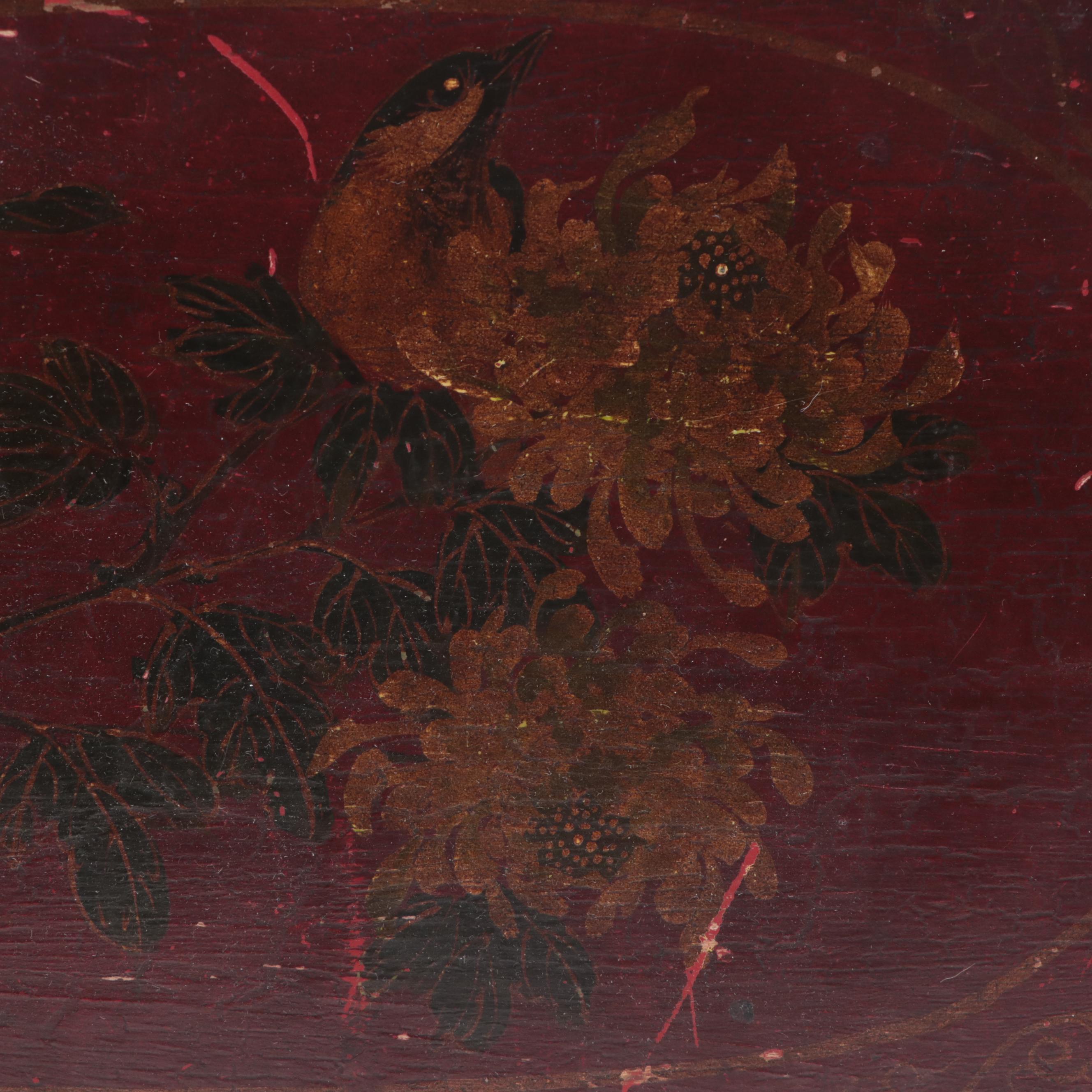 Painted East Asian Storage Box