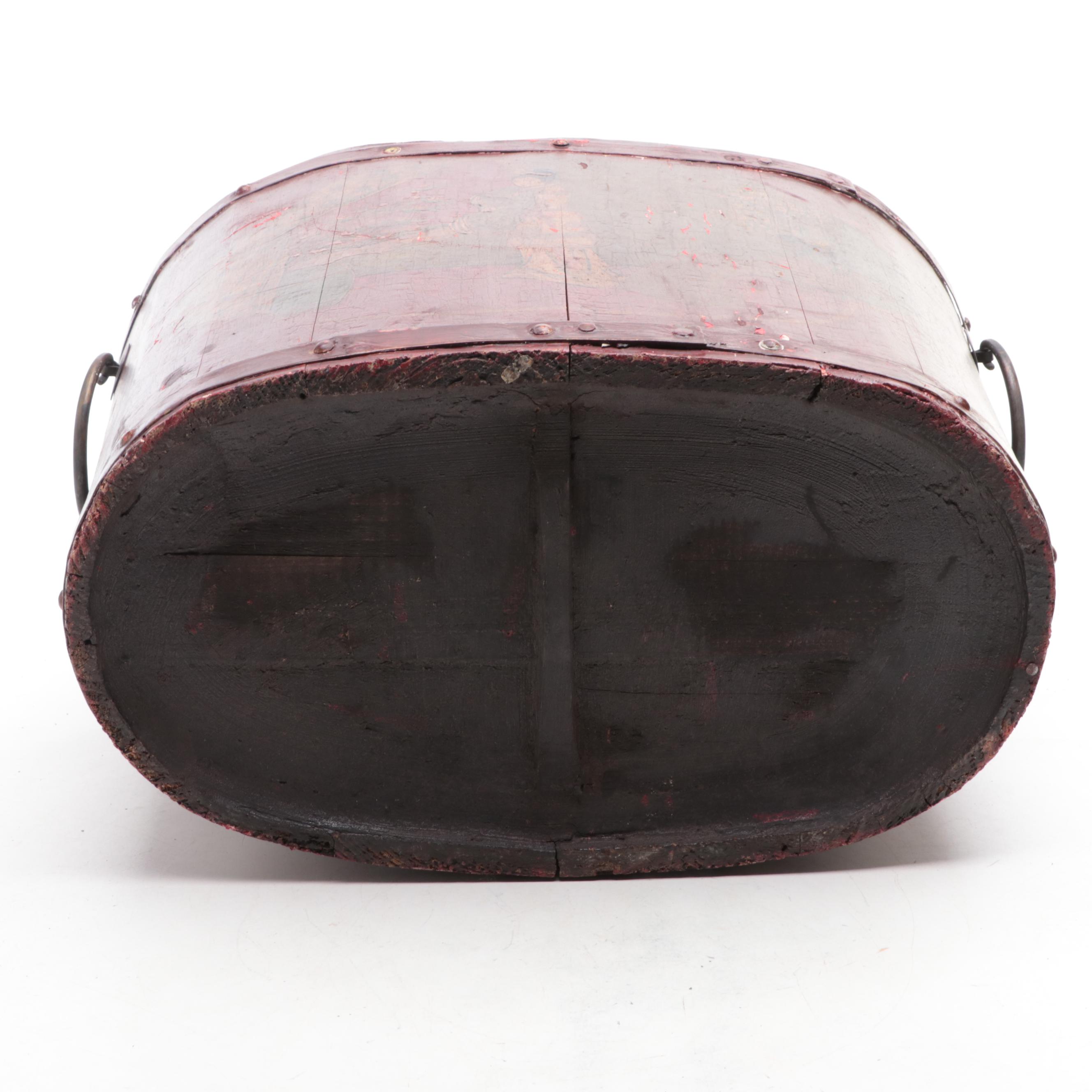 Painted East Asian Storage Box