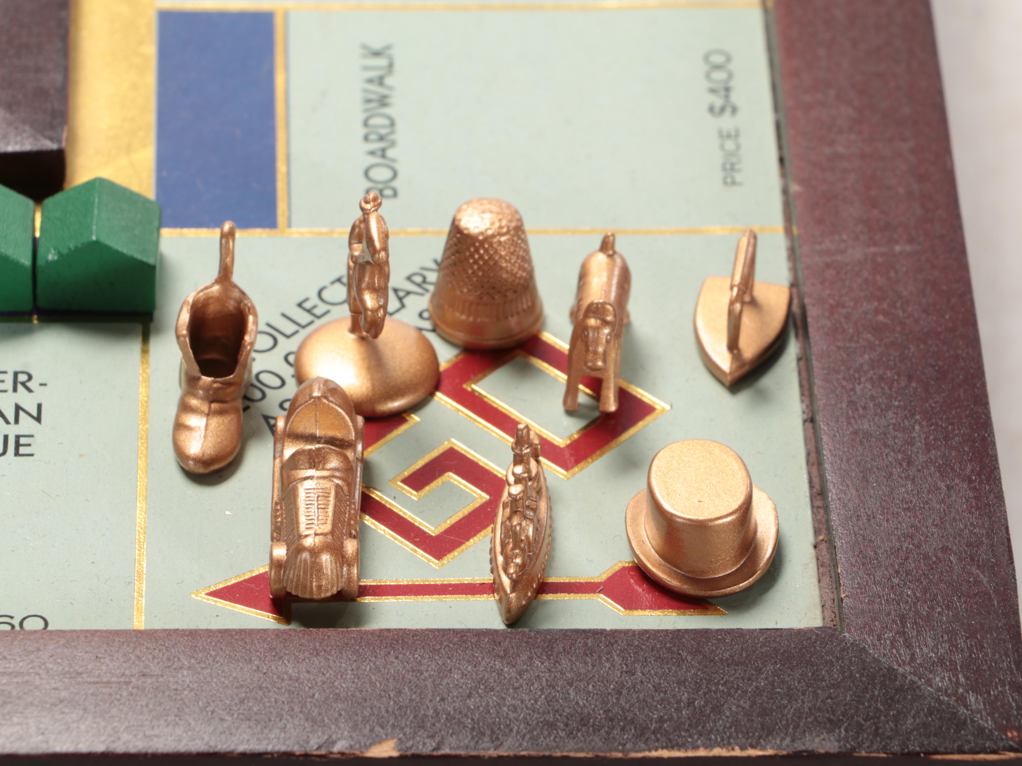 Wooden Monopoly Board Game