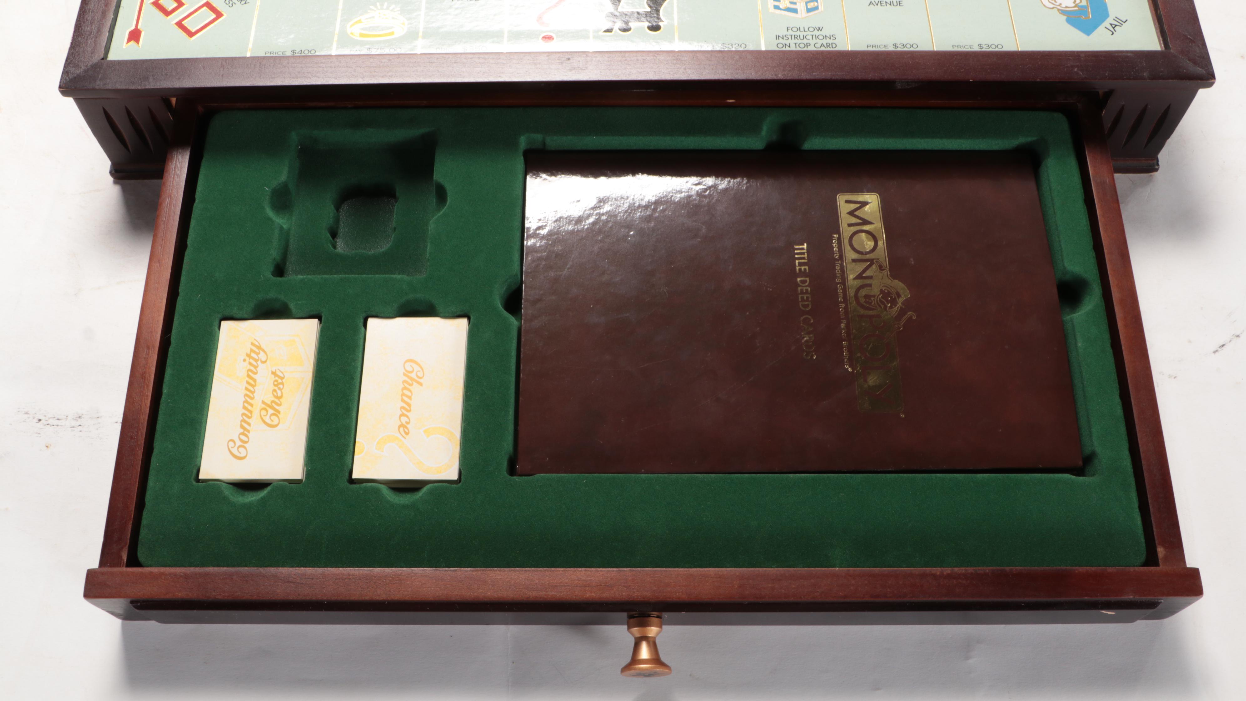 Wooden Monopoly Board Game