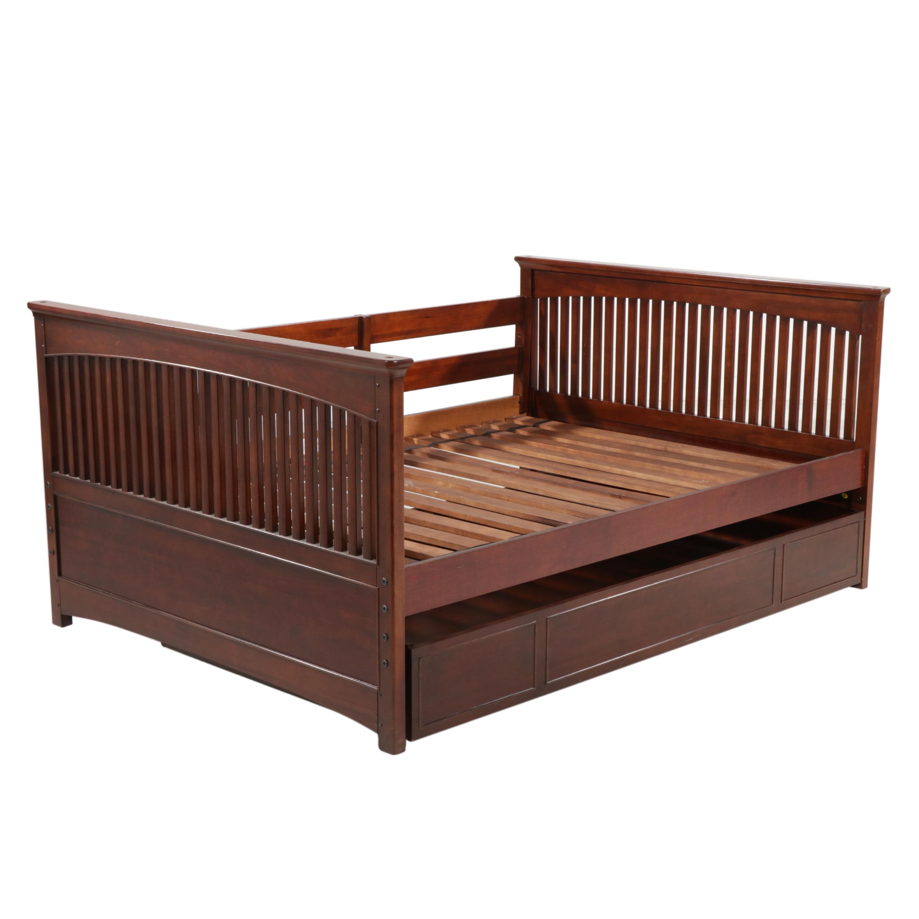 Lea Industries Mission Style Full-over-Full Bunk Beds with Storage Drawer