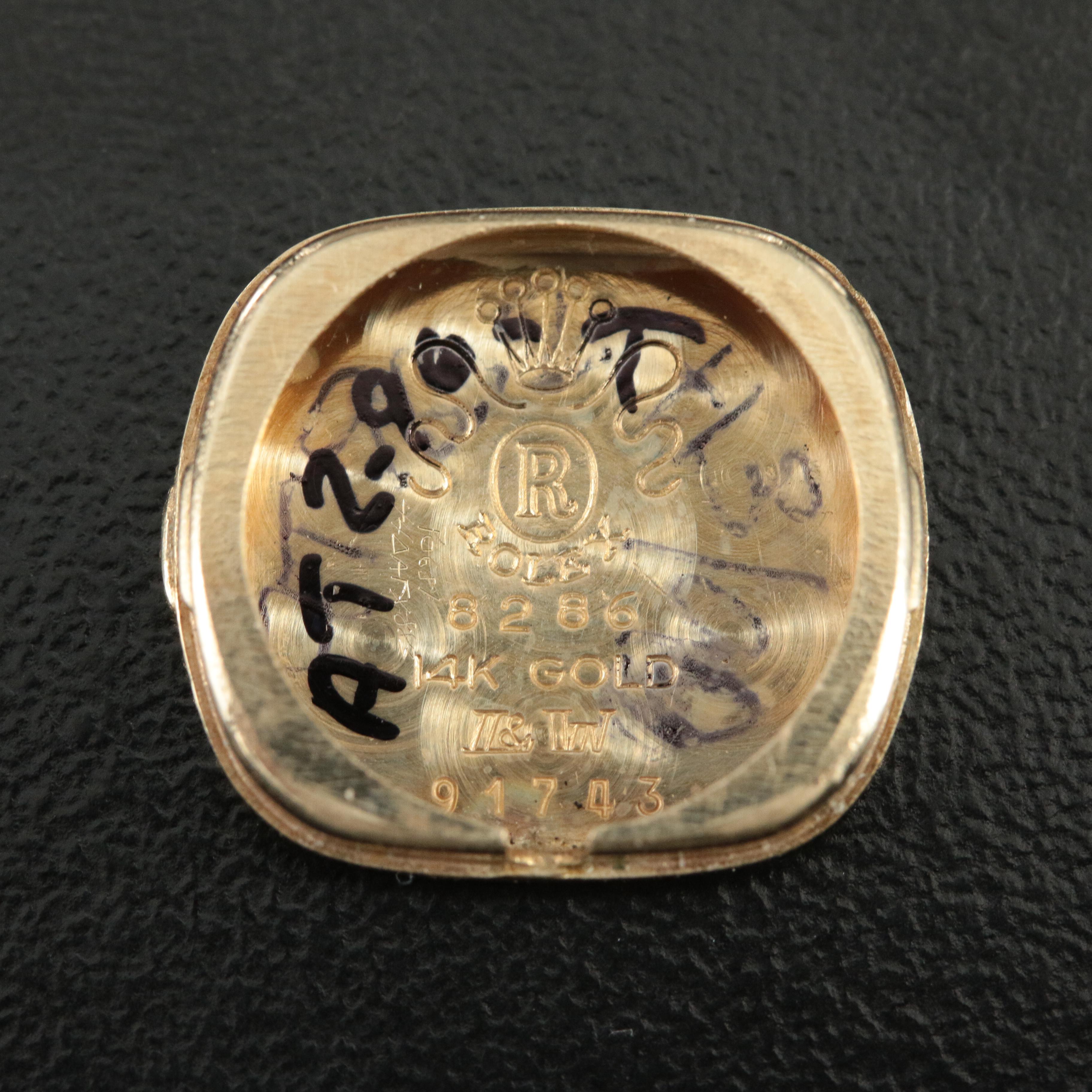 Vintage 14K Rolex Diamond Watch