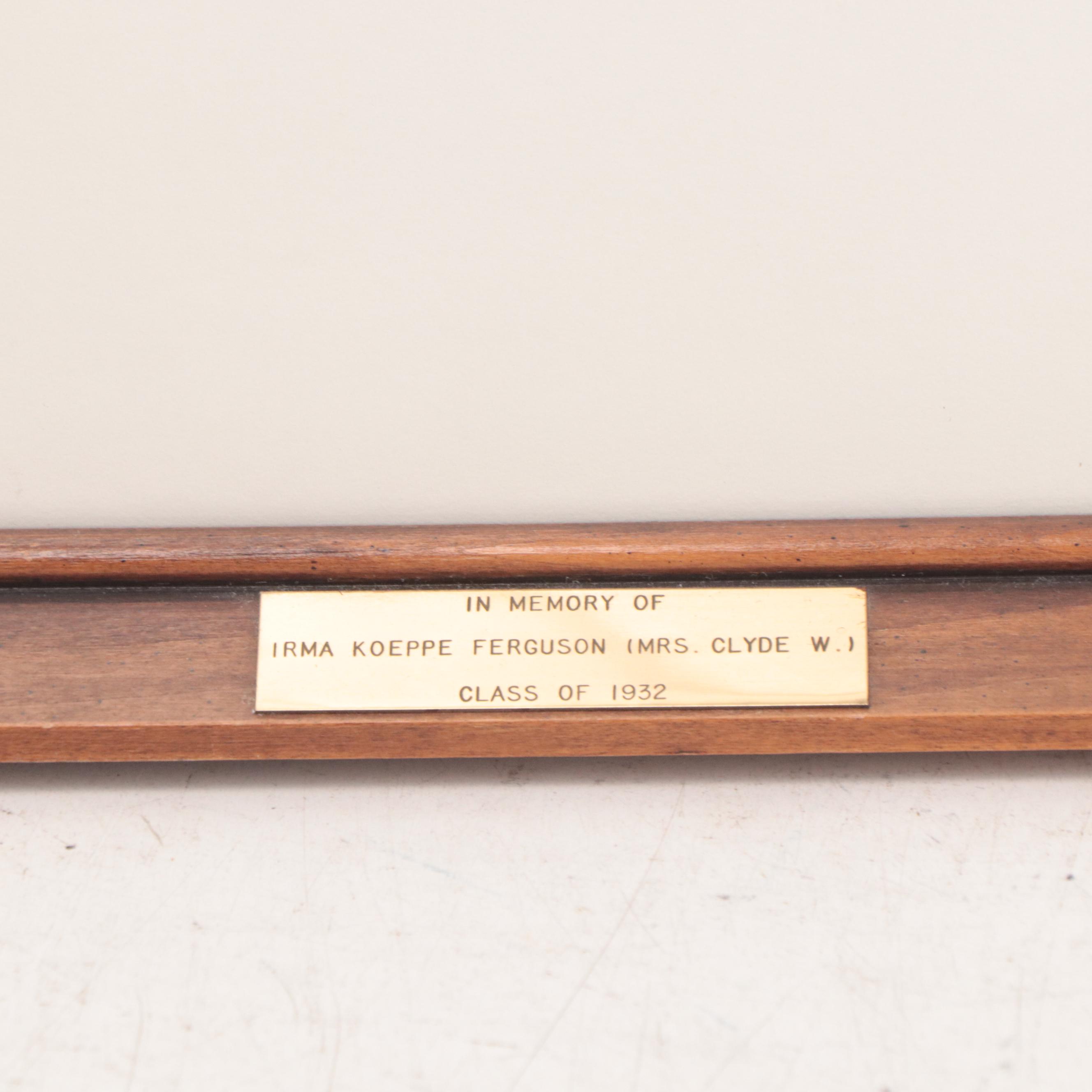 Betty Howard Watercolor Painting of Landscape With Church