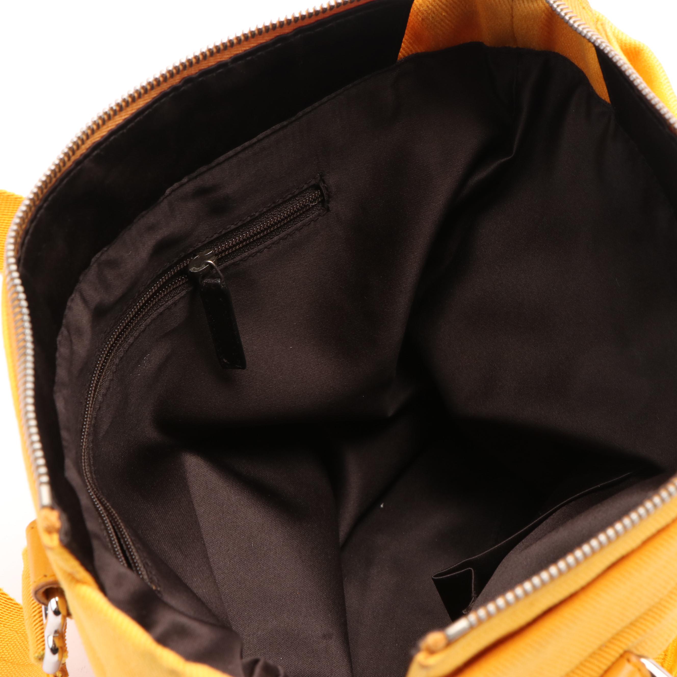 Yves Saint Laurent Kahala Tote in Orange Canvas