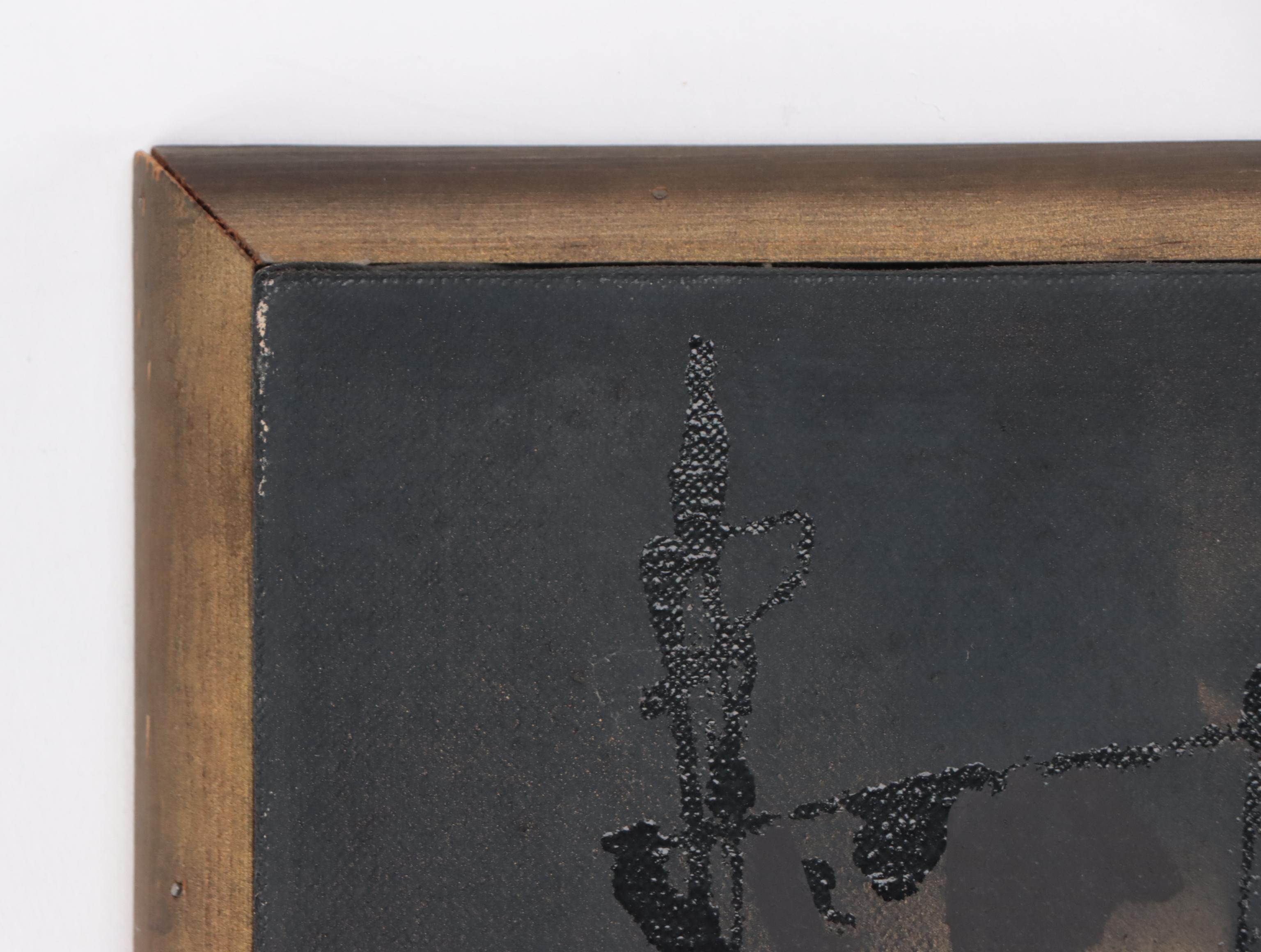 Ed Chapman Expressionist Style Staircase Oil Painting, 1970