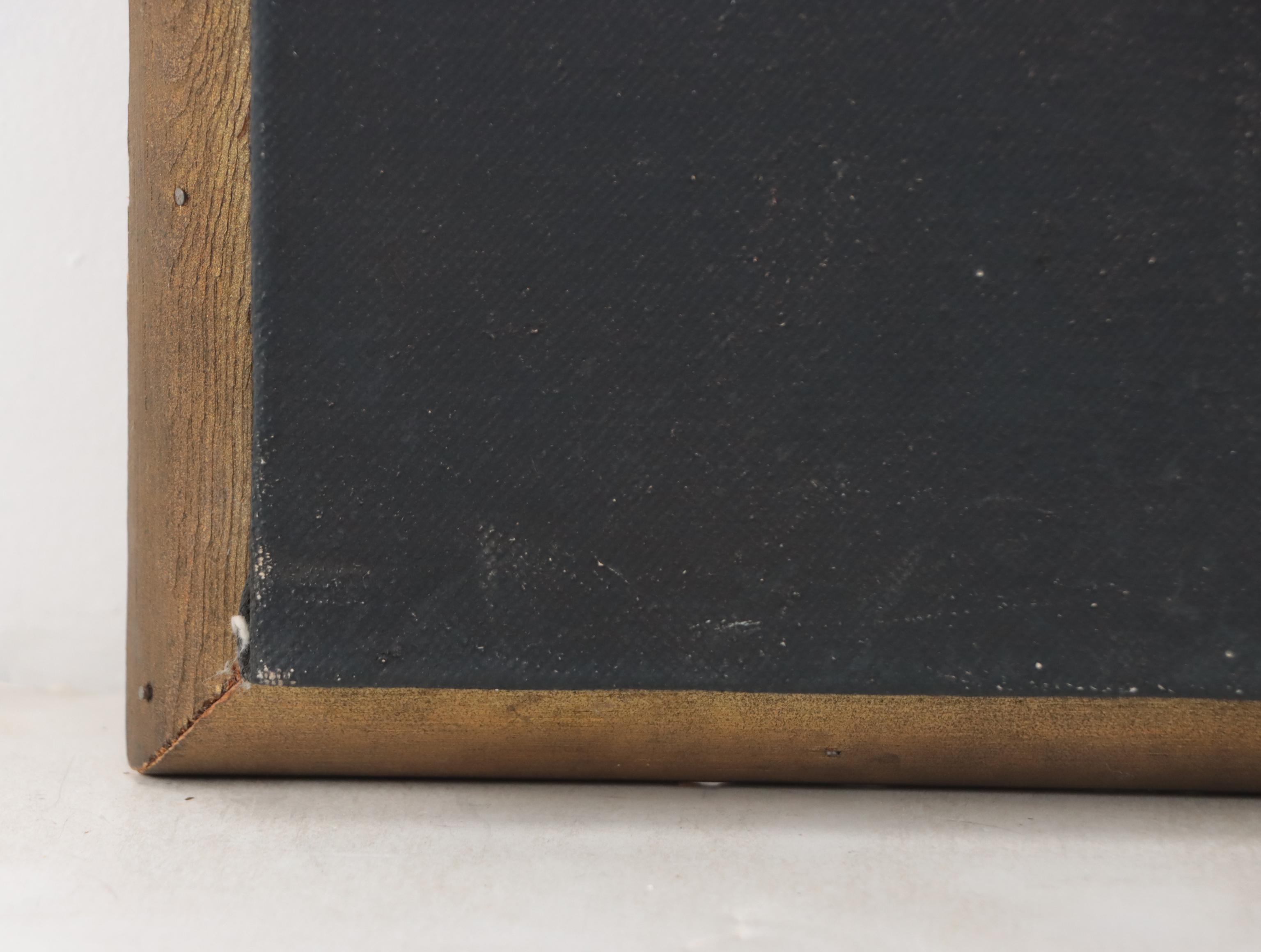 Ed Chapman Expressionist Style Staircase Oil Painting, 1970