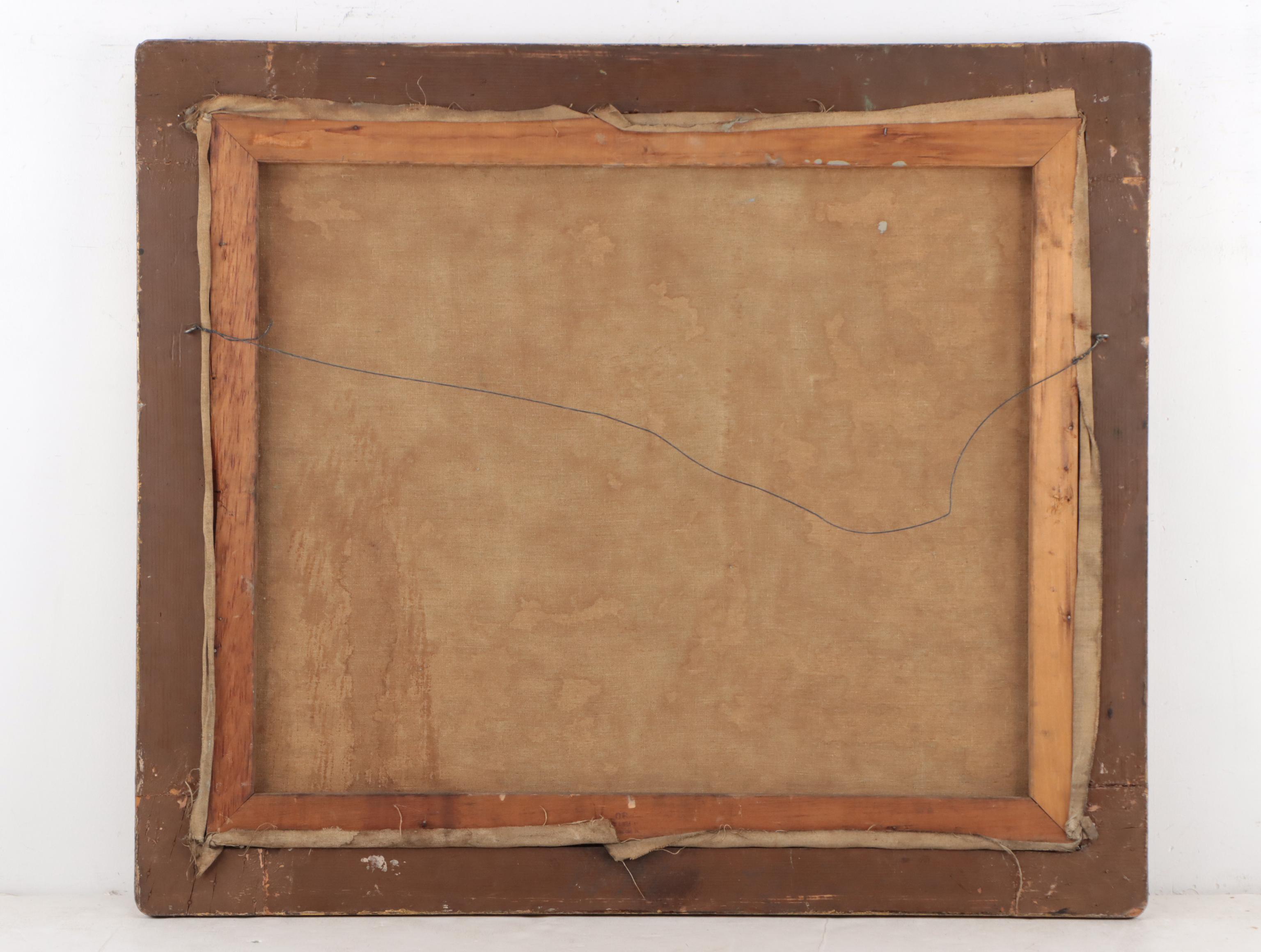 Homer Gordon Davisson Autumn Pond Landscape Oil Painting