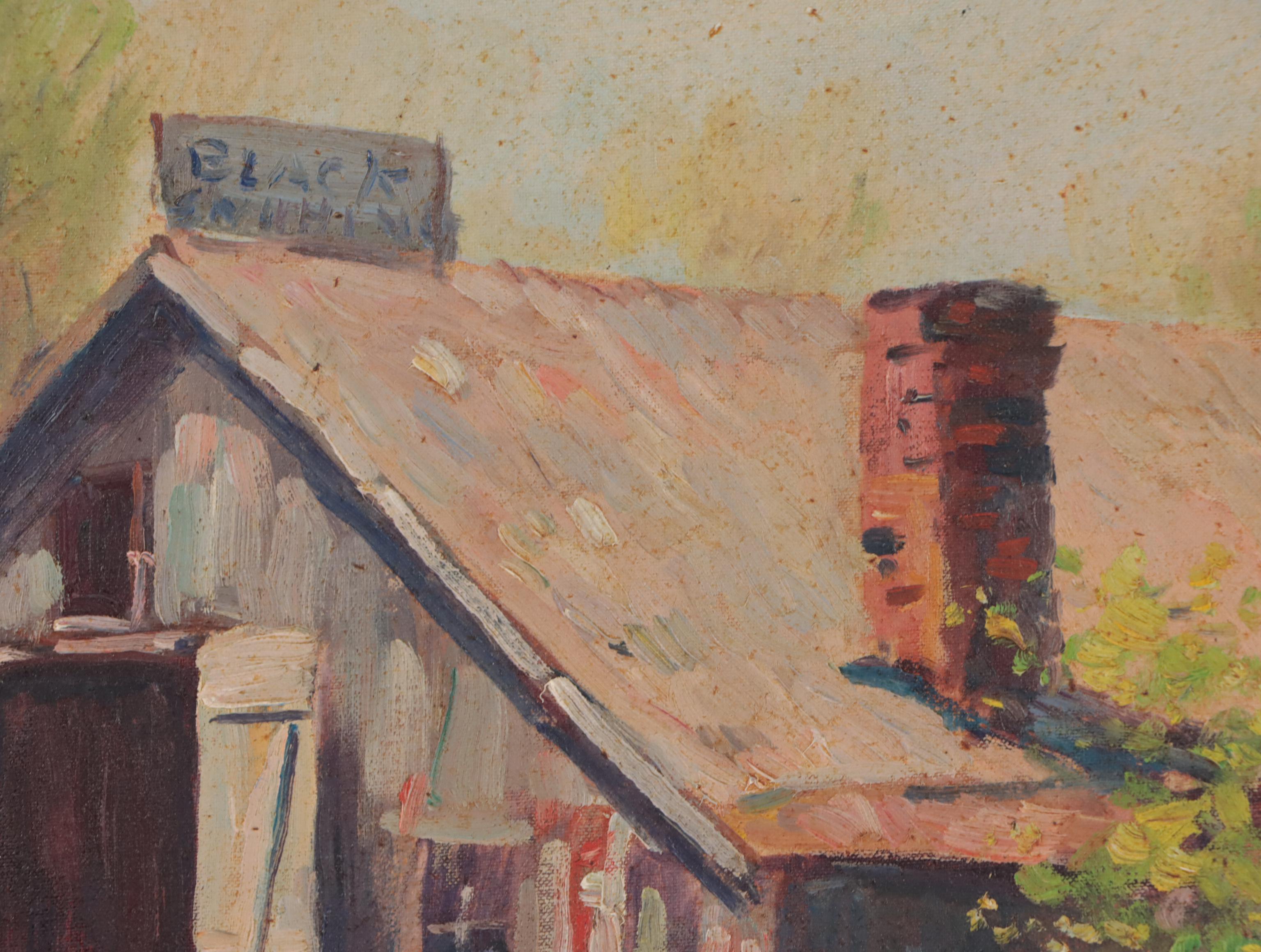 Homer Gordon Davisson Landscape Oil Painting "The Smithy"