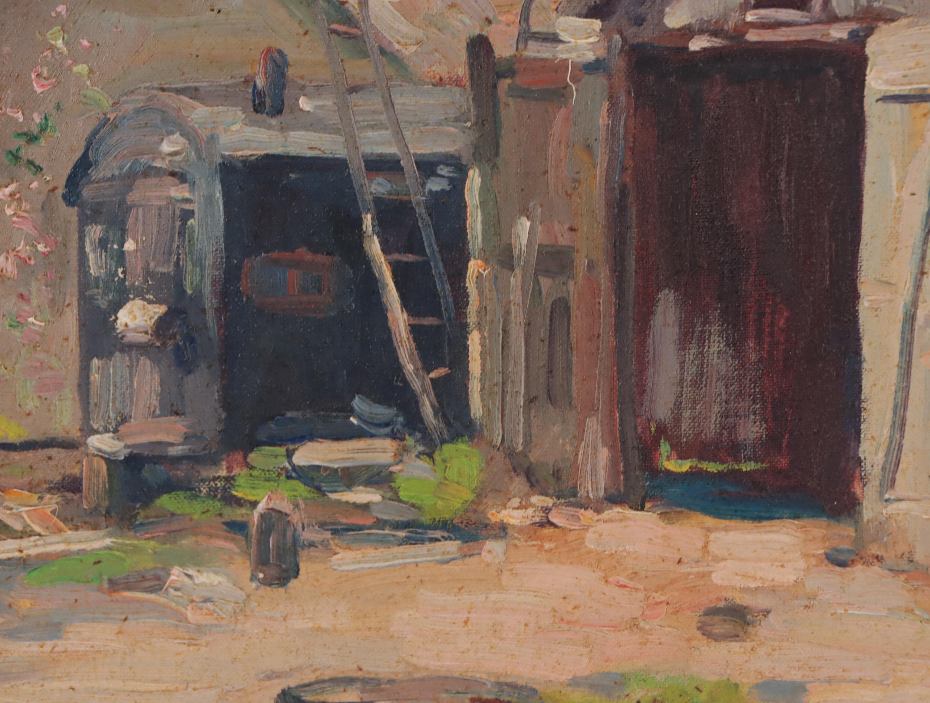 Homer Gordon Davisson Landscape Oil Painting "The Smithy"