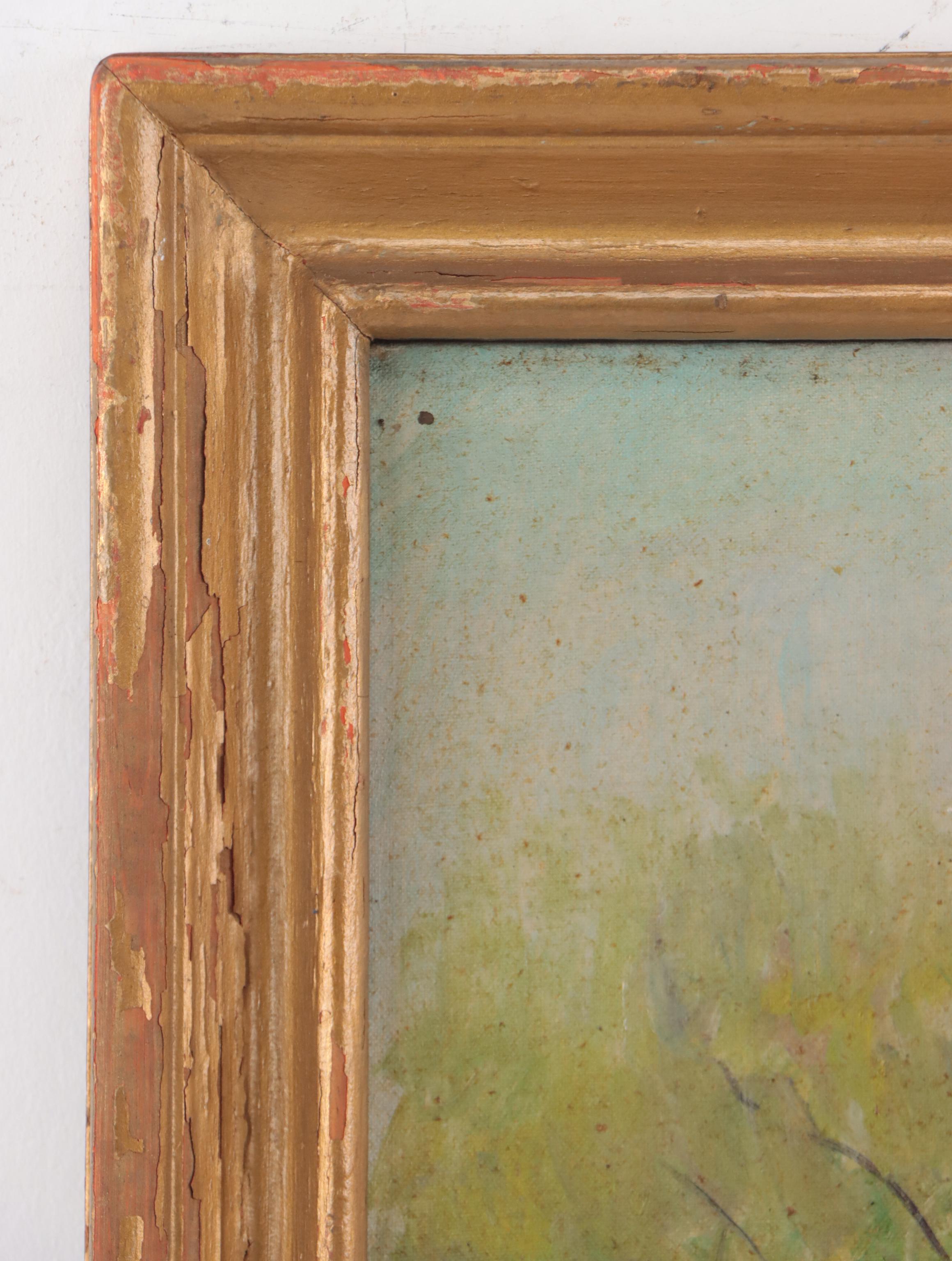 Homer Gordon Davisson Landscape Oil Painting "The Smithy"