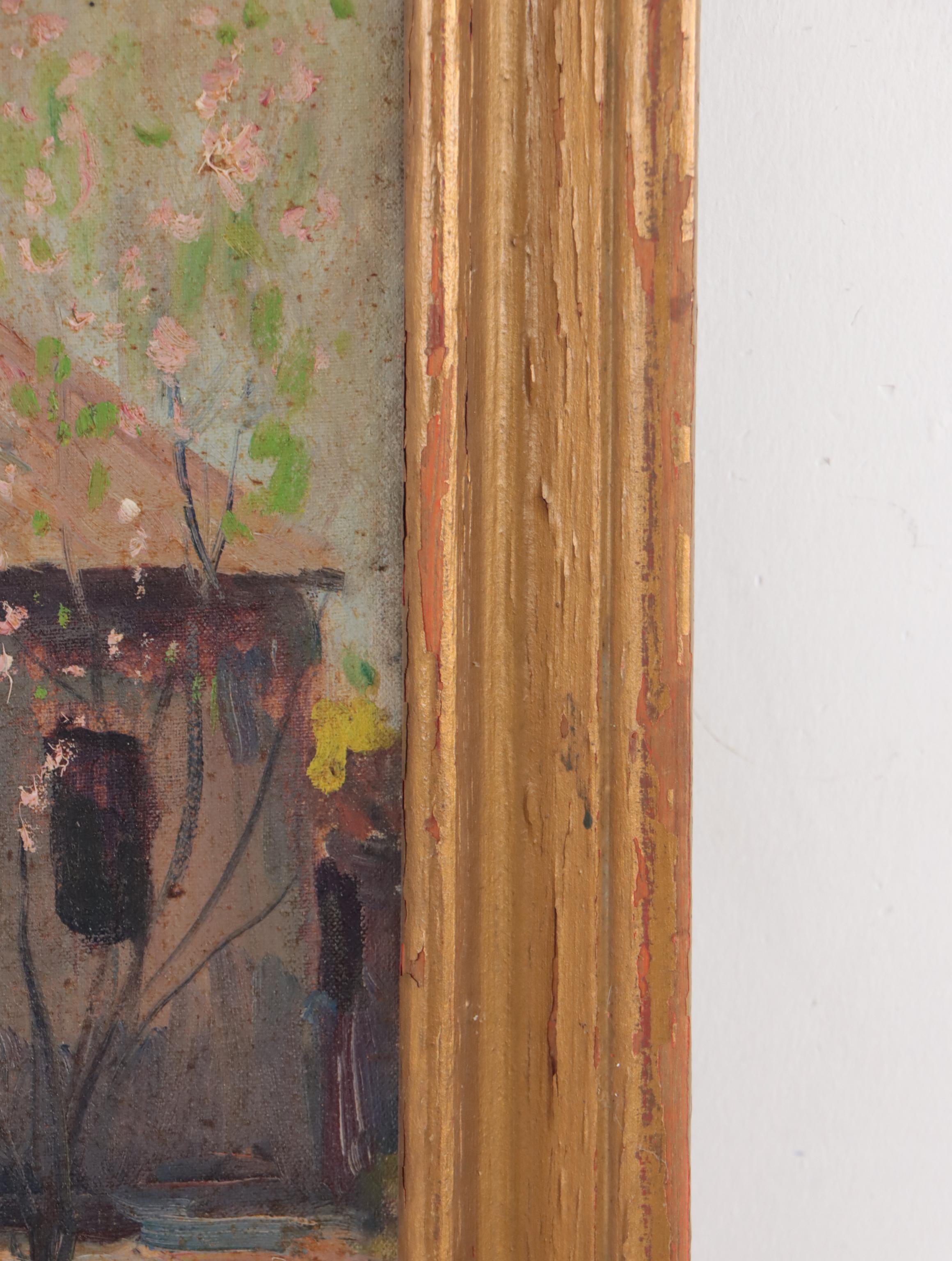 Homer Gordon Davisson Landscape Oil Painting "The Smithy"