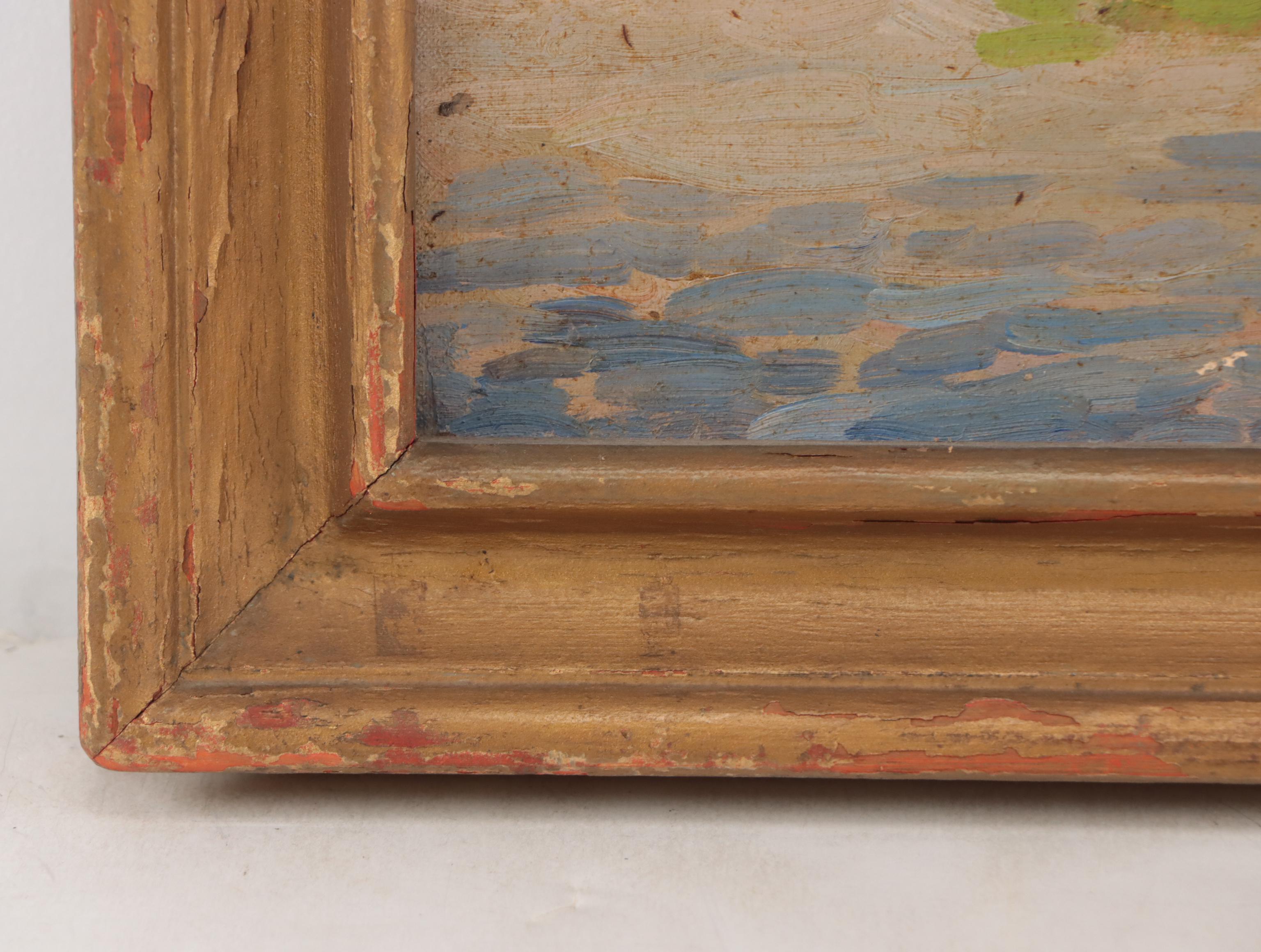 Homer Gordon Davisson Landscape Oil Painting "The Smithy"