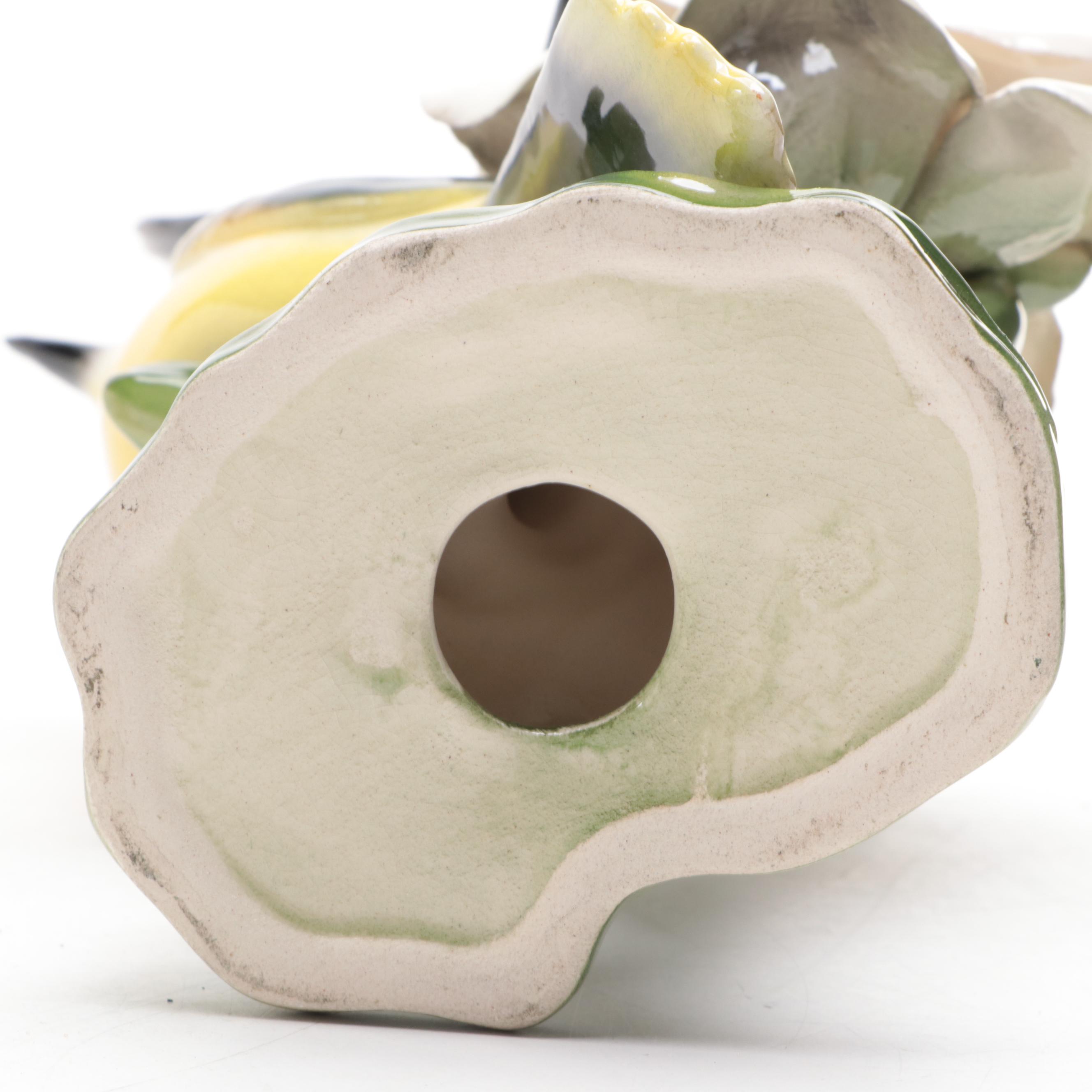 Hummingbird Figurine with Other Ceramic Birds Figurine