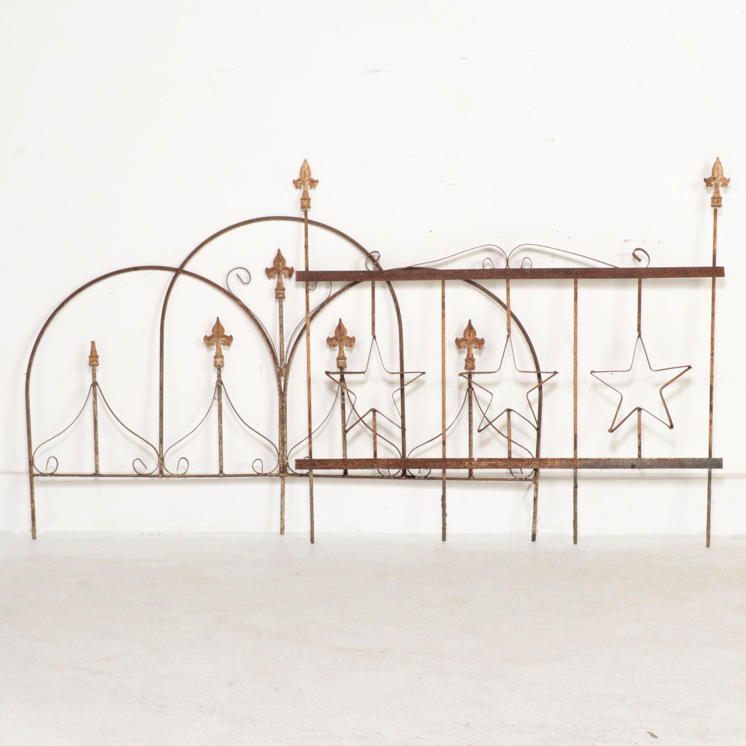 Late Victorian Wrought Iron Fence Decoration Salvage