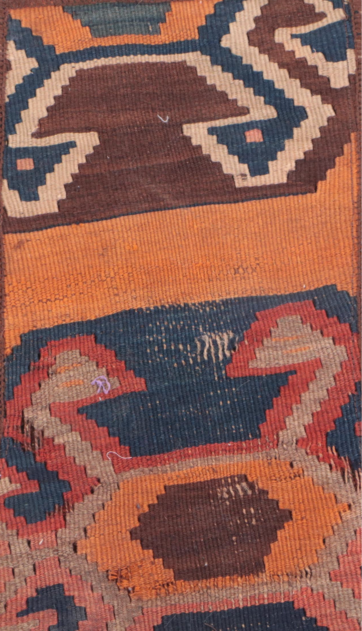 Hand-Knotted Persian Rug Faced Stocking