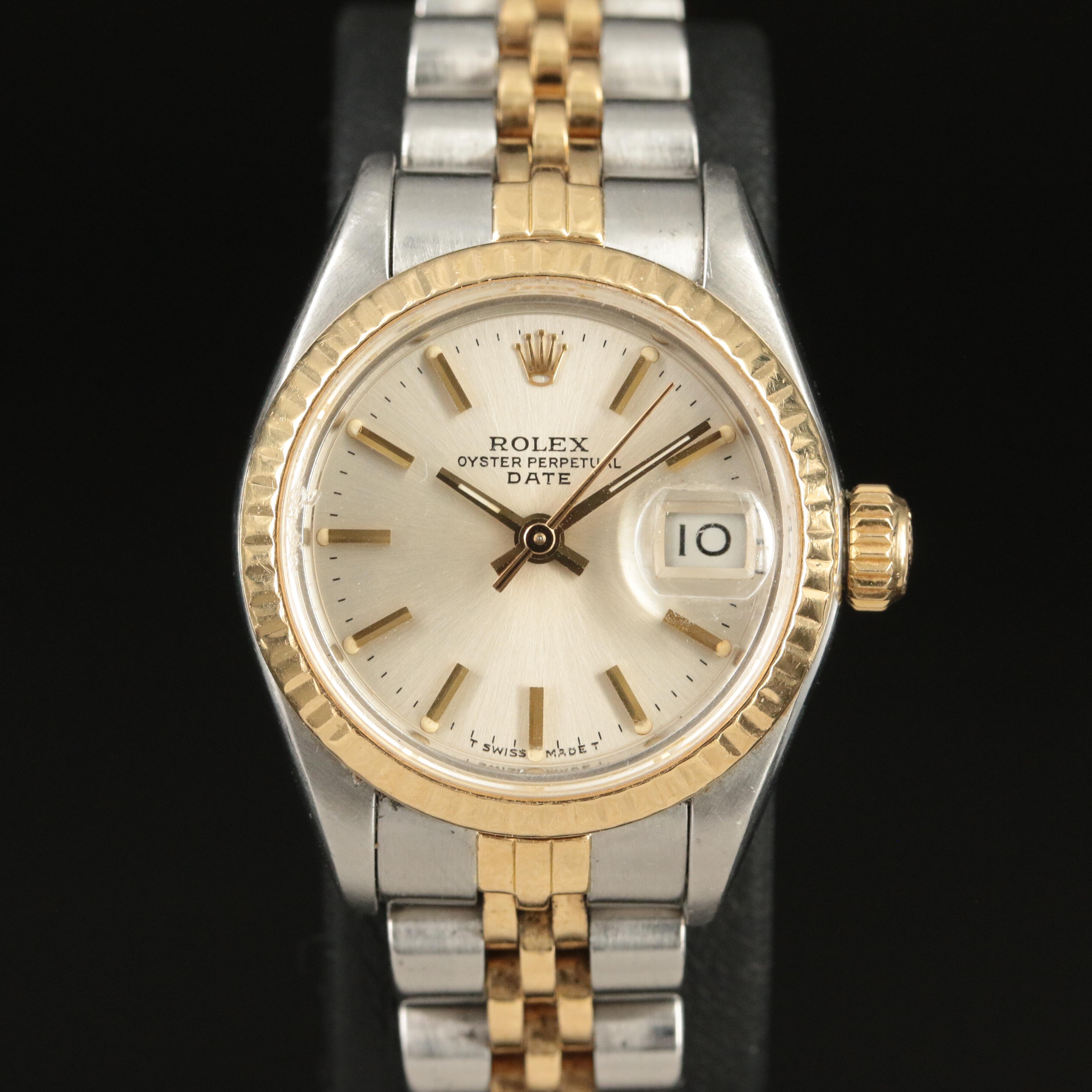 1984 Rolex Oyster Perpetual Two-Tone Date Watch