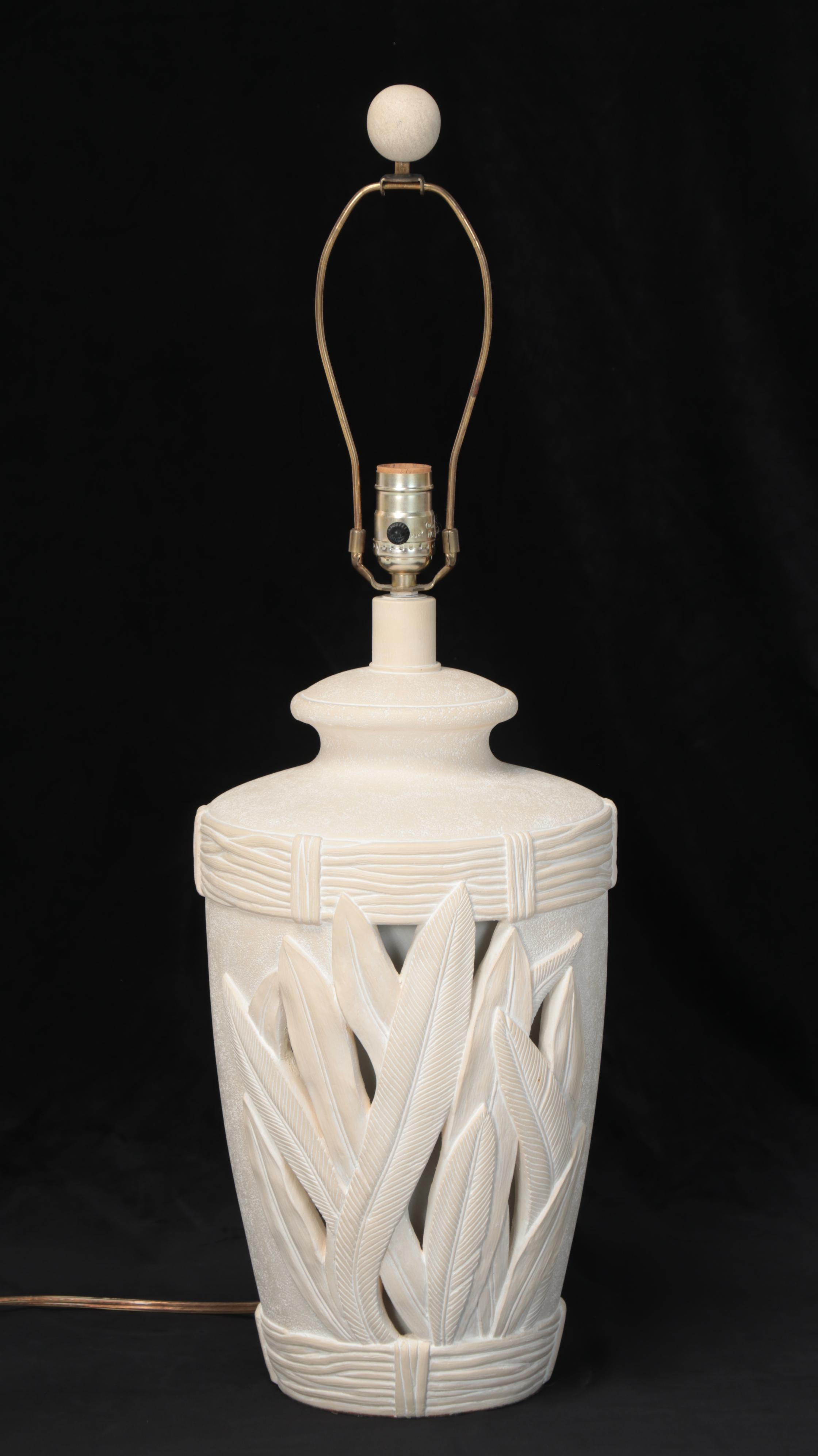 Pacific Coast Lighting Chalkware Table Lamp, Late 20th C