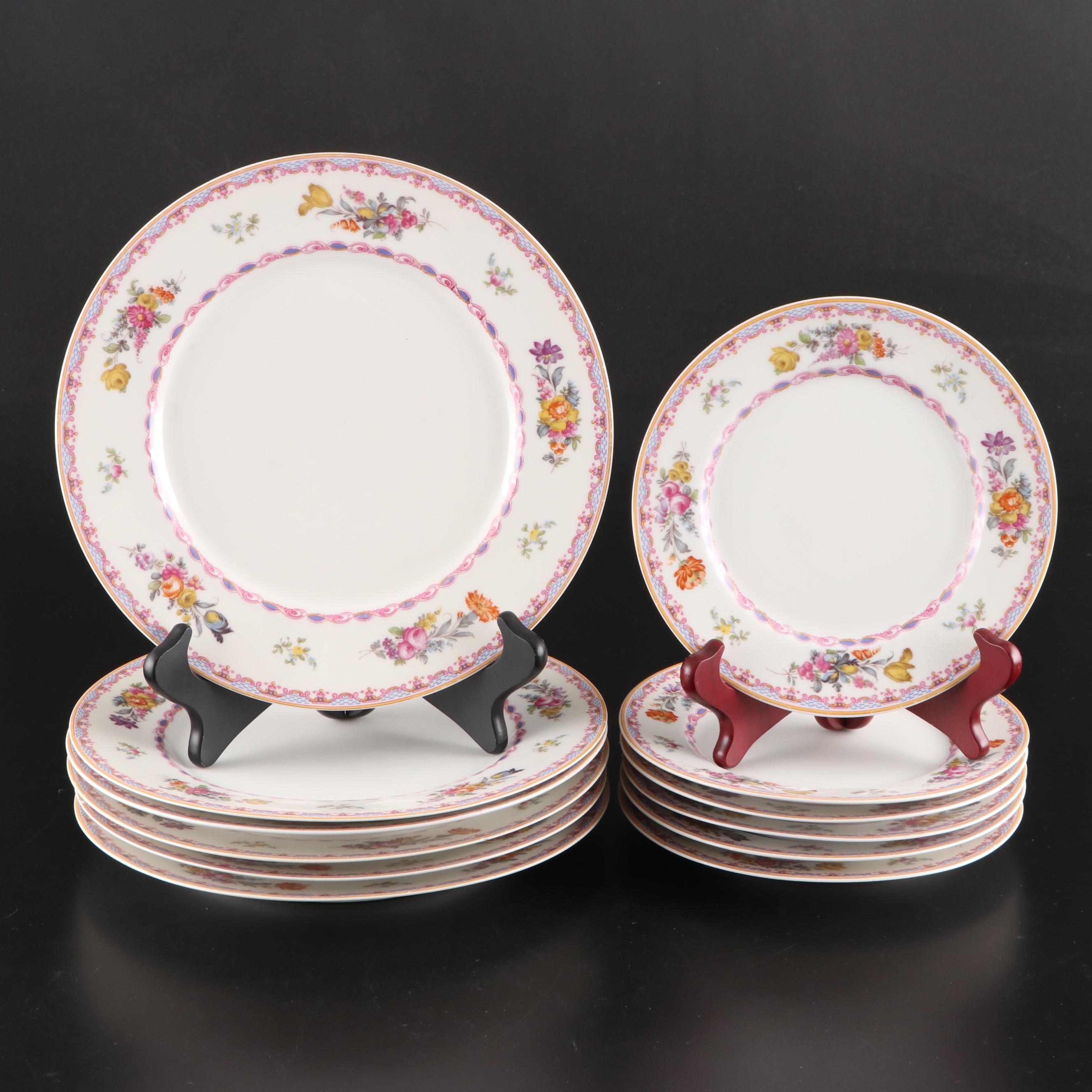 Charles Field Haviland Porcelain Dinner Plates and Bread and Butter Plates