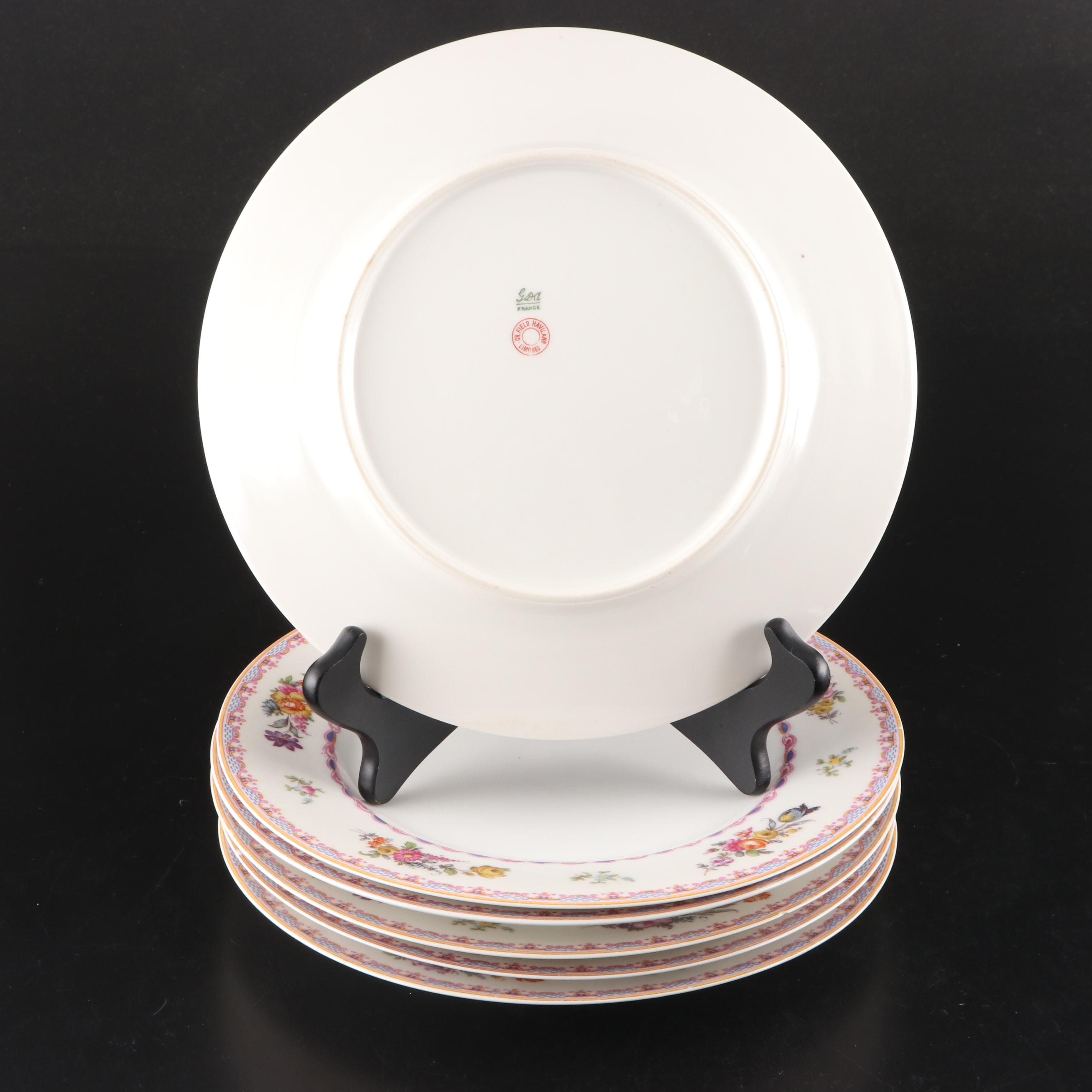 Charles Field Haviland Porcelain Dinner Plates and Bread and Butter Plates