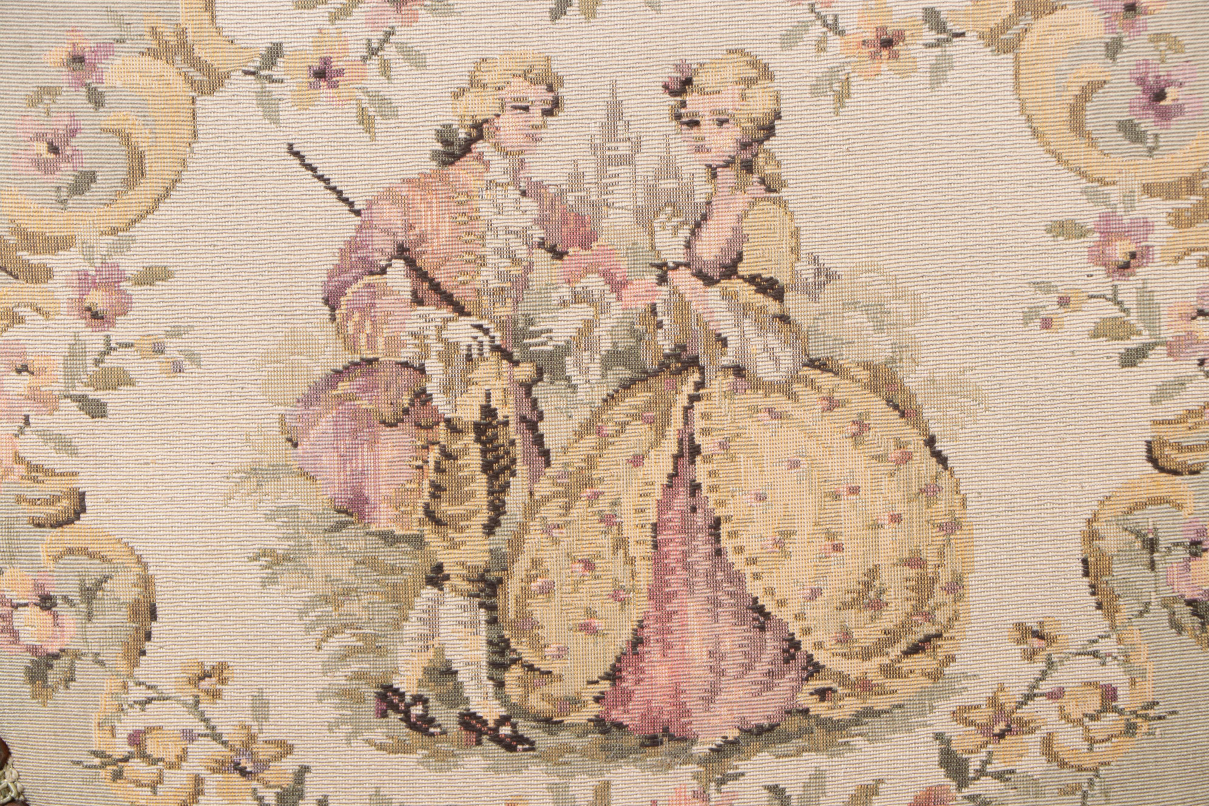 American Rococo Revival Carved Walnut and Custom-Upholstered Parlor Armchair