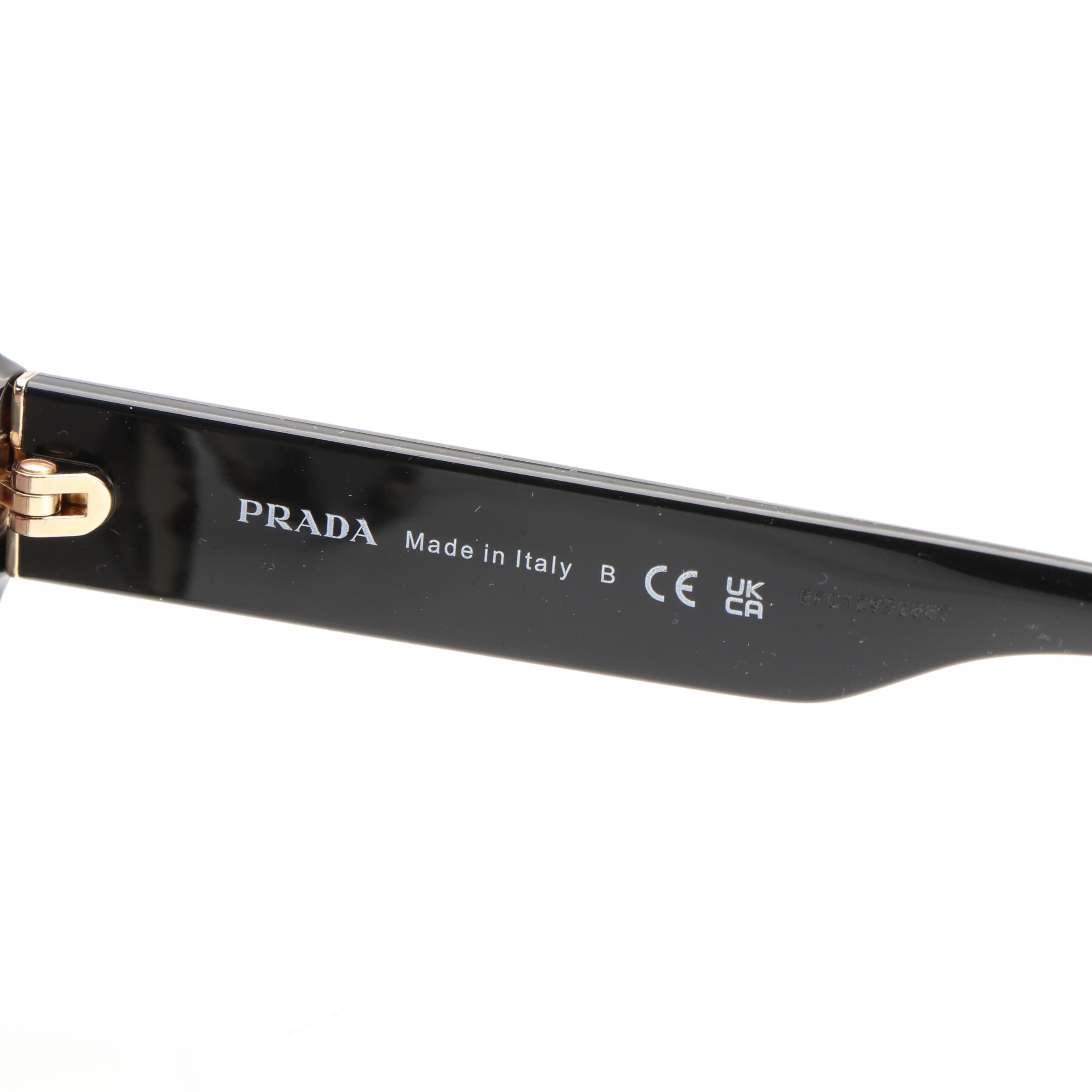 Prada PR13YS Cat-Eye Talc Havana Grey Gradient Sunglasses With Case