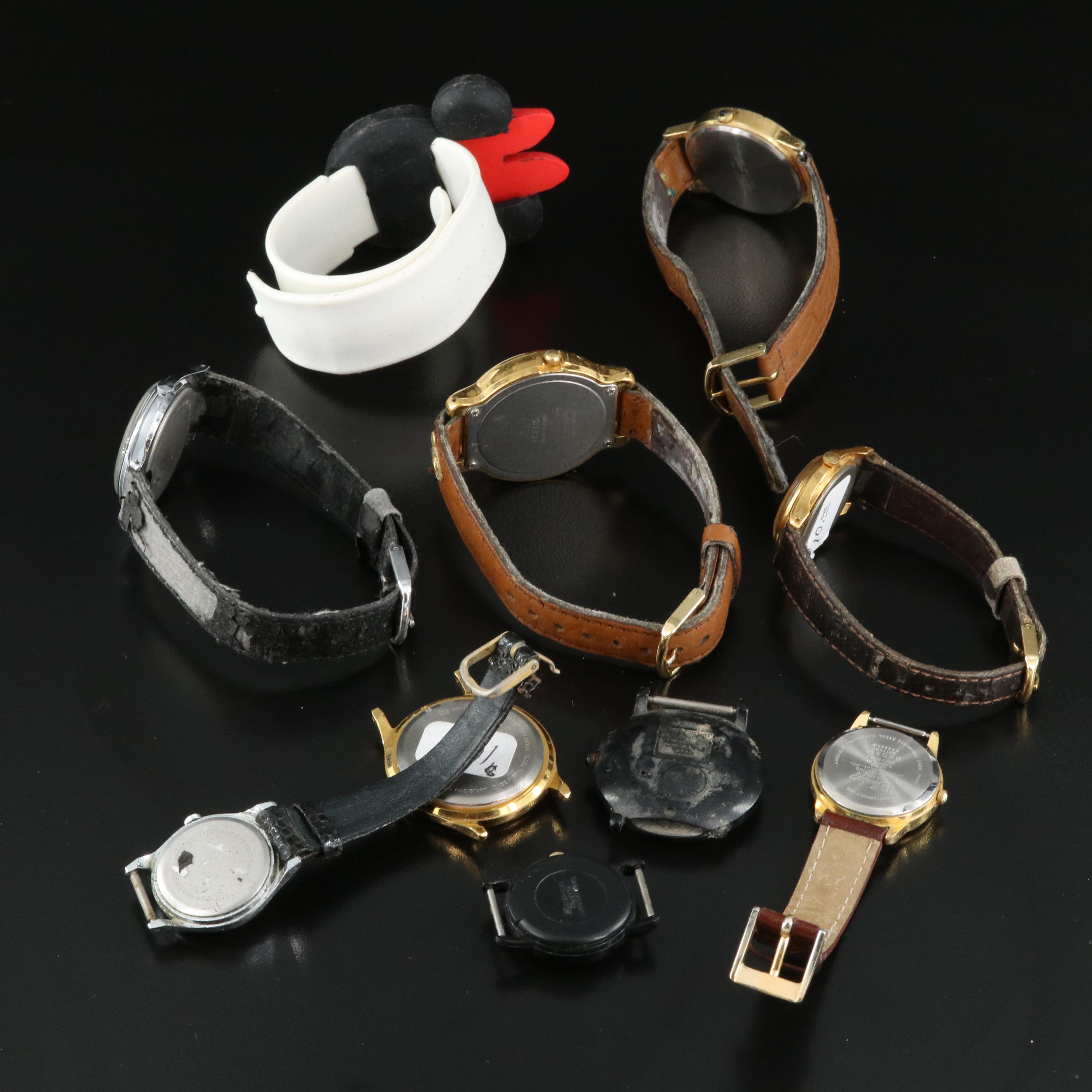 Collection of Ten Mickey Mouse Watches